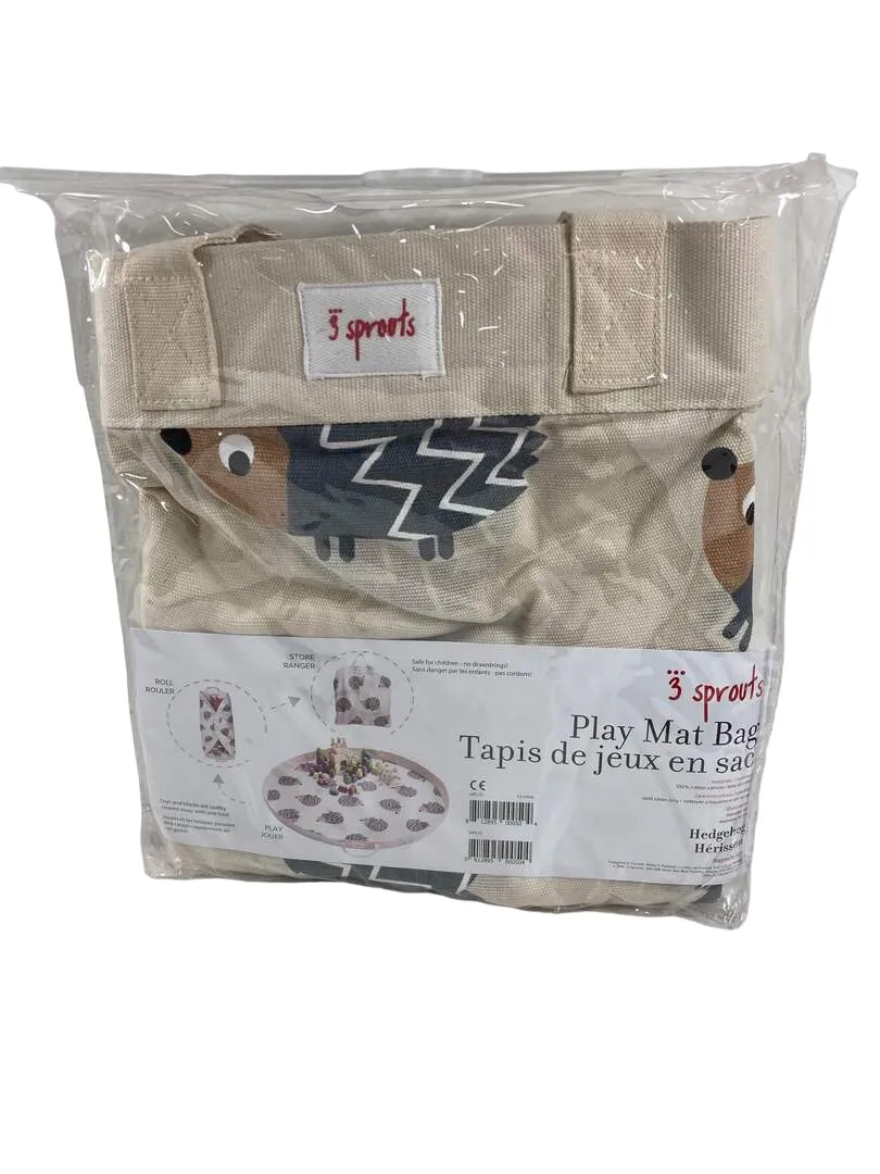 3 Sprouts Play Mat Bag, Hedgehog