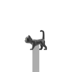3D Glow in the Dark Cat Bookmark | Black