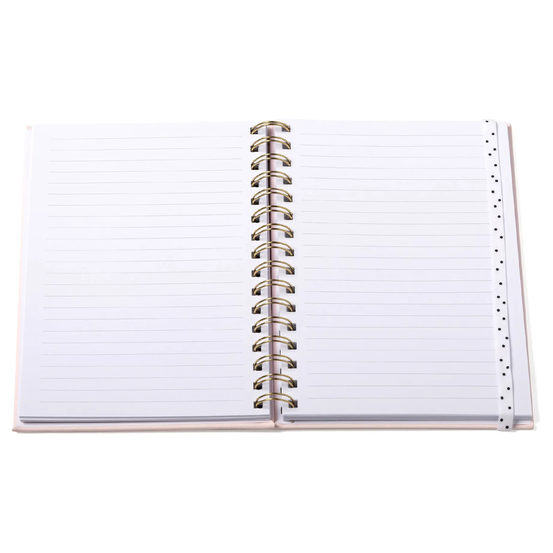 A5 Vegan Leather Spiral Journal | Be Happy | Powder Pink