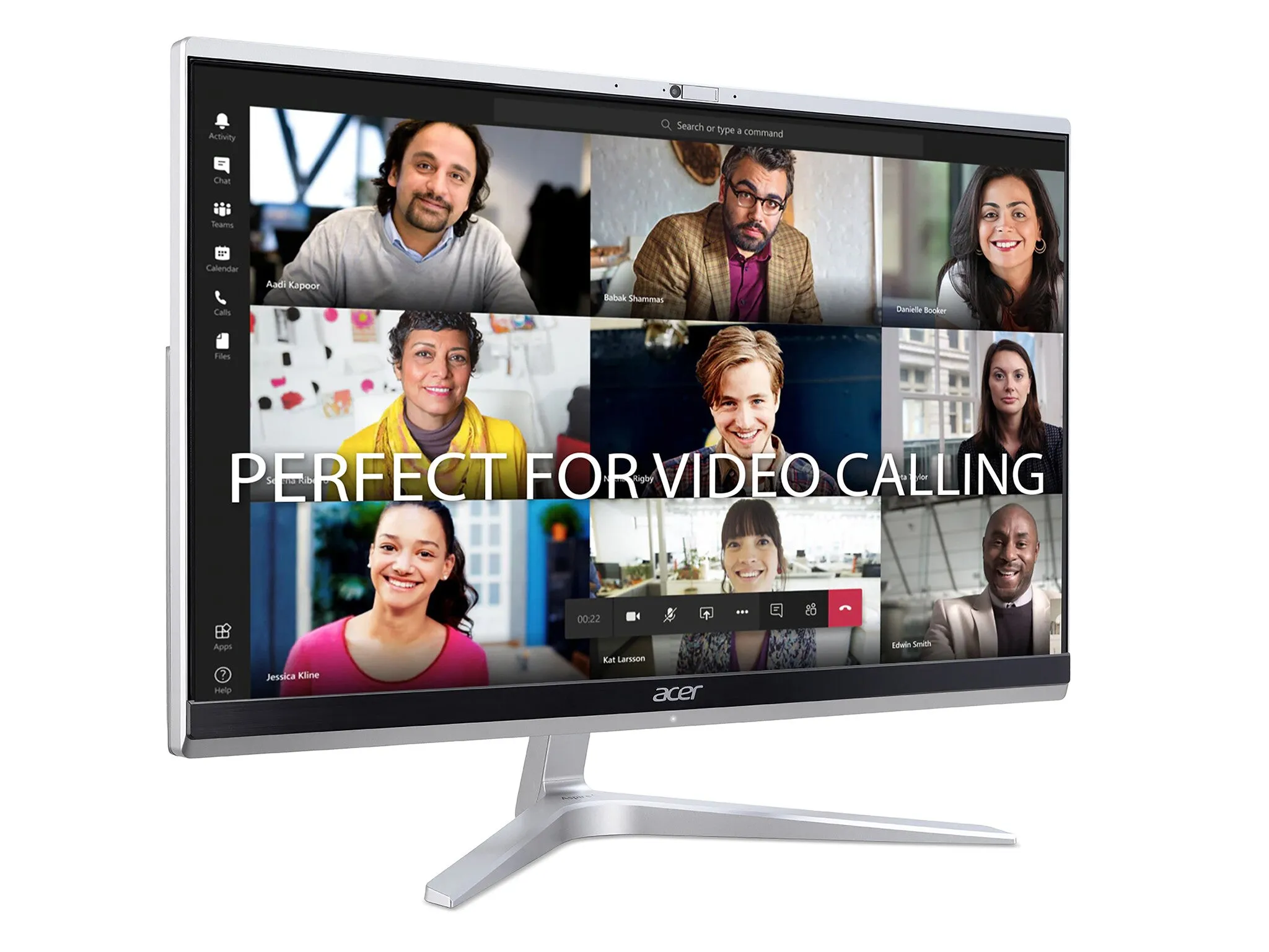 Acer Aspire C24-1651 All-in-One PC - (Intel Core i5-1135G, 8GB, 2TB HDD and 512GB SSD, NVIDIA GeForce MX450, 23.8 inch Full HD Touchscreen Display, Wireless Keyboard and Mouse, Windows 11, Silver)