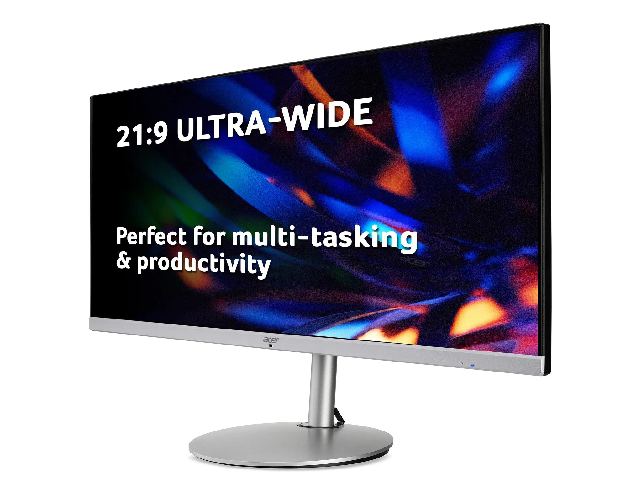 Acer CB2 CB342CK C 34" UltraWide Quad HD Monitor - 75Hz, 1ms, IPS, AMD FreeSync, Height Adjustable, Speakers, Silver