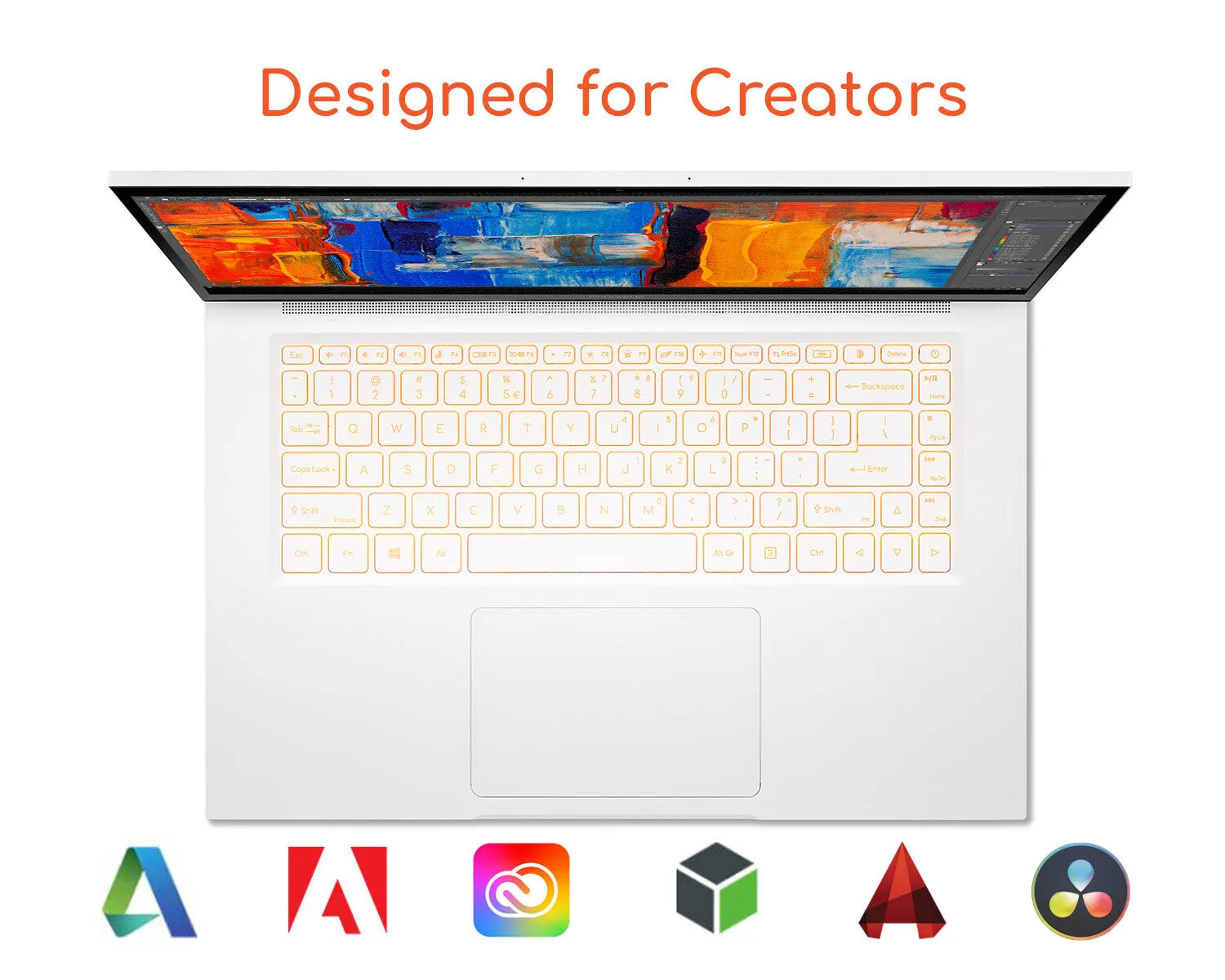 Acer ConceptD CC315-72P-74ZN 15.6" 2-in-1 Laptop - Intel Core i7-10750H, 16GB RAM, 1TB SSD, Touchscreen, Windows 10 Pro, White