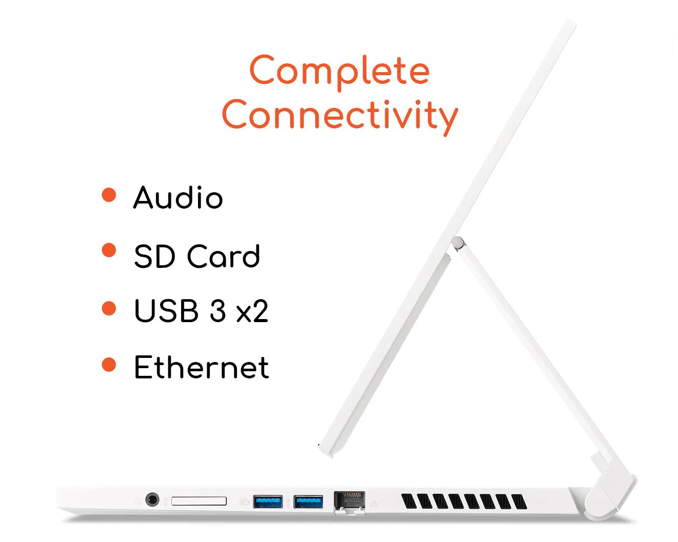 Acer ConceptD CC315-72P-74ZN 15.6" 2-in-1 Laptop - Intel Core i7-10750H, 16GB RAM, 1TB SSD, Touchscreen, Windows 10 Pro, White