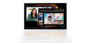Acer ConceptD CC315-73G-760U 15.6" 2-in-1 Laptop - Intel Core i7-11800H, 16GB RAM, 1TB SSD, Touchscreen, Windows 11 Pro, White