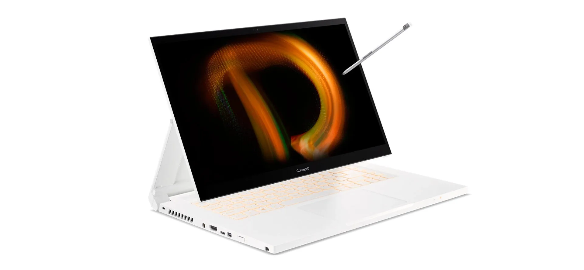 Acer ConceptD CC315-73G-760U 15.6" 2-in-1 Laptop - Intel Core i7-11800H, 16GB RAM, 1TB SSD, Touchscreen, Windows 11 Pro, White