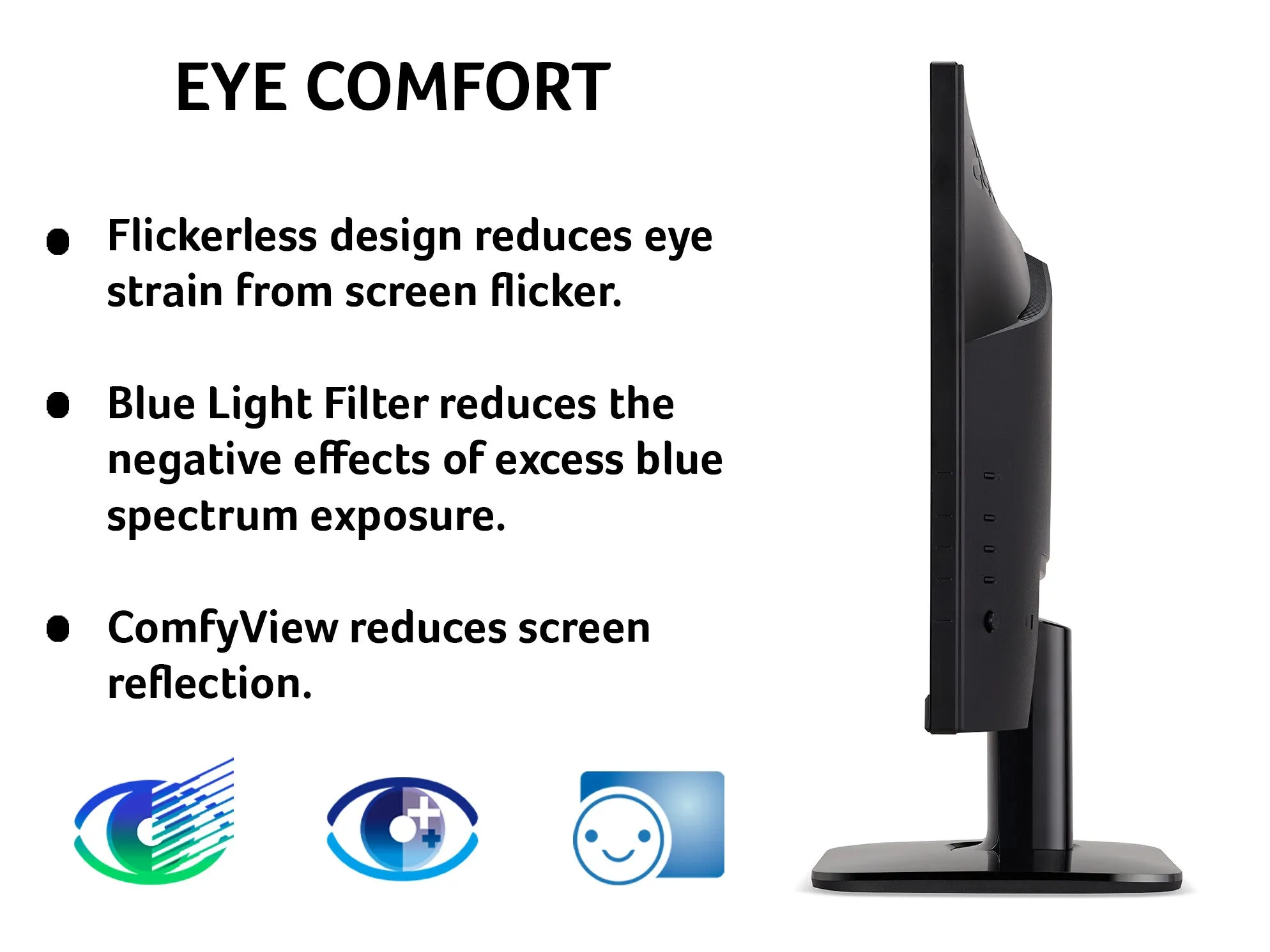 Acer KA2 KA272A 27" Full HD Monitor - 75Hz, 1ms, IPS, AMD FreeSync, Speakers, Black