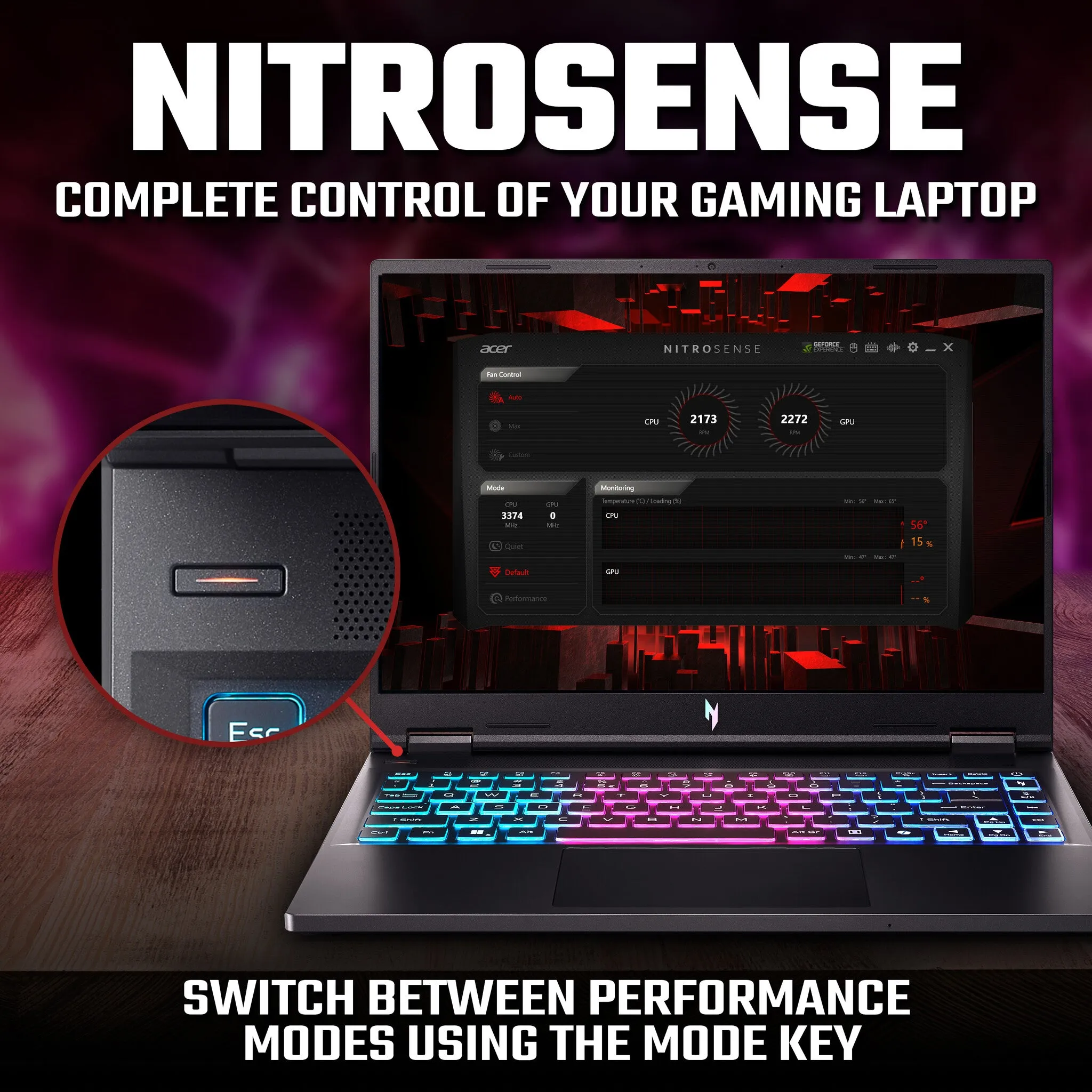 Acer Nitro V AN14-41-R5LJ 14.5" Gaming Laptop - AMD Ryzen 5 8645HS, RTX 4050, 16GB RAM, 512GB SSD, NVIDIA GeForce RTX 4050, Windows 11 Home, Black