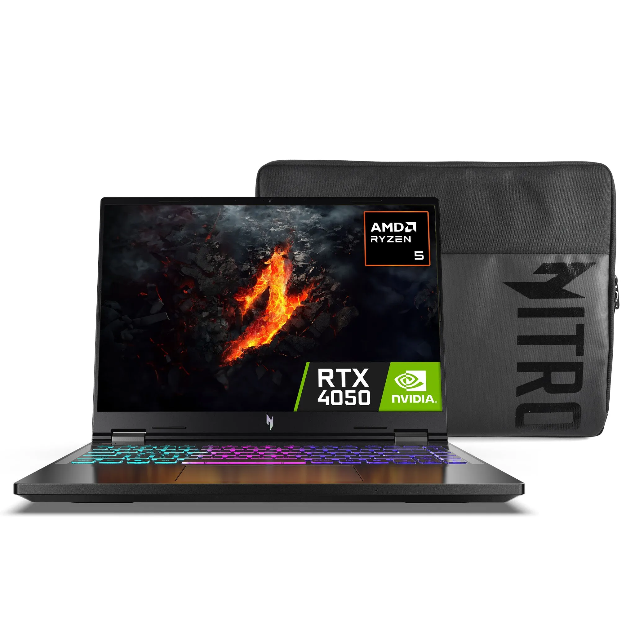 Acer Nitro V AN14-41-R5LJ 14.5" Gaming Laptop - AMD Ryzen 5 8645HS, RTX 4050, 16GB RAM, 512GB SSD, NVIDIA GeForce RTX 4050, Windows 11 Home, Black
