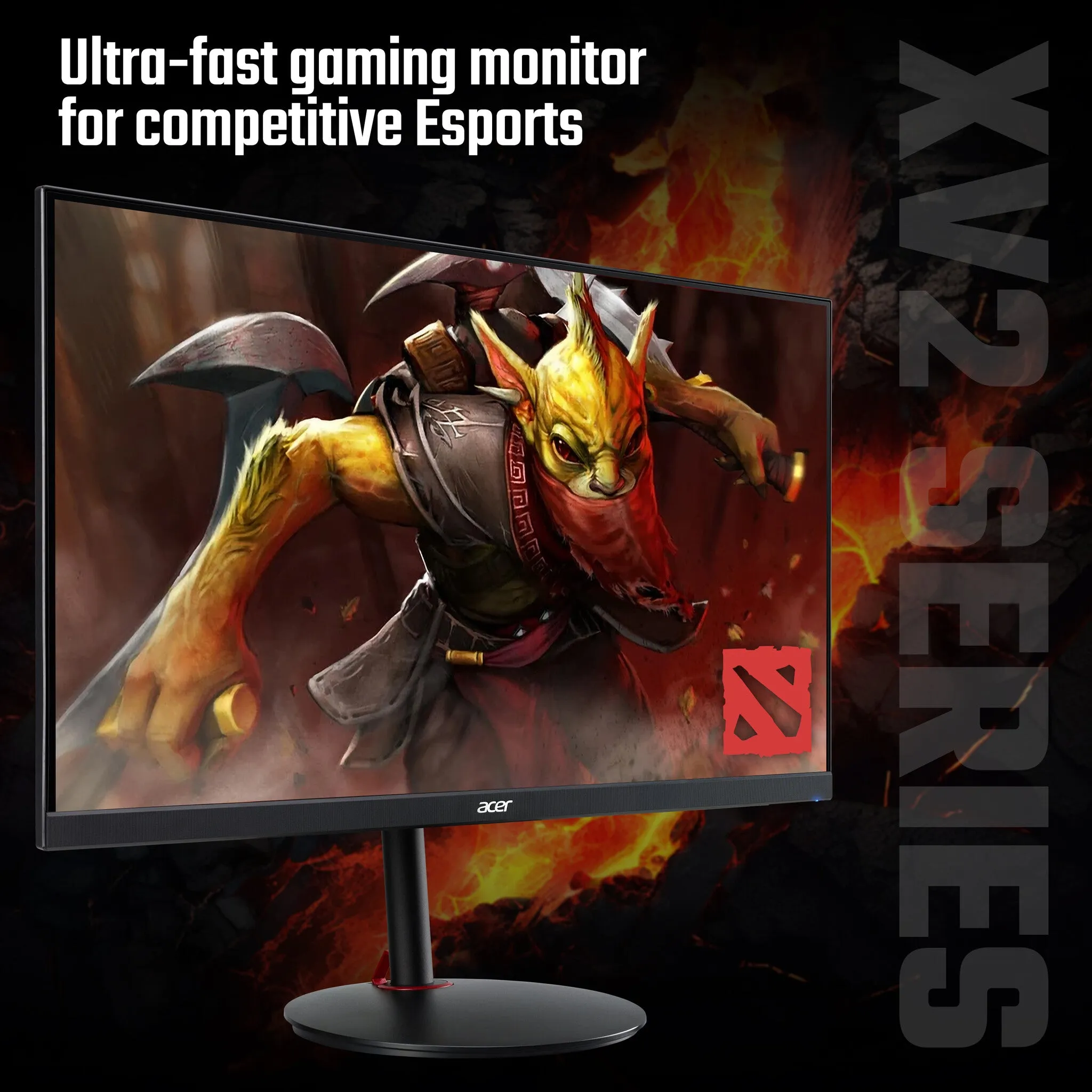 Acer Nitro XV242F 23.8" Full HD Gaming Monitor - 540Hz, 0.5ms, TN, AMD FreeSync Premium, Height Adjustable, Speakers, Black