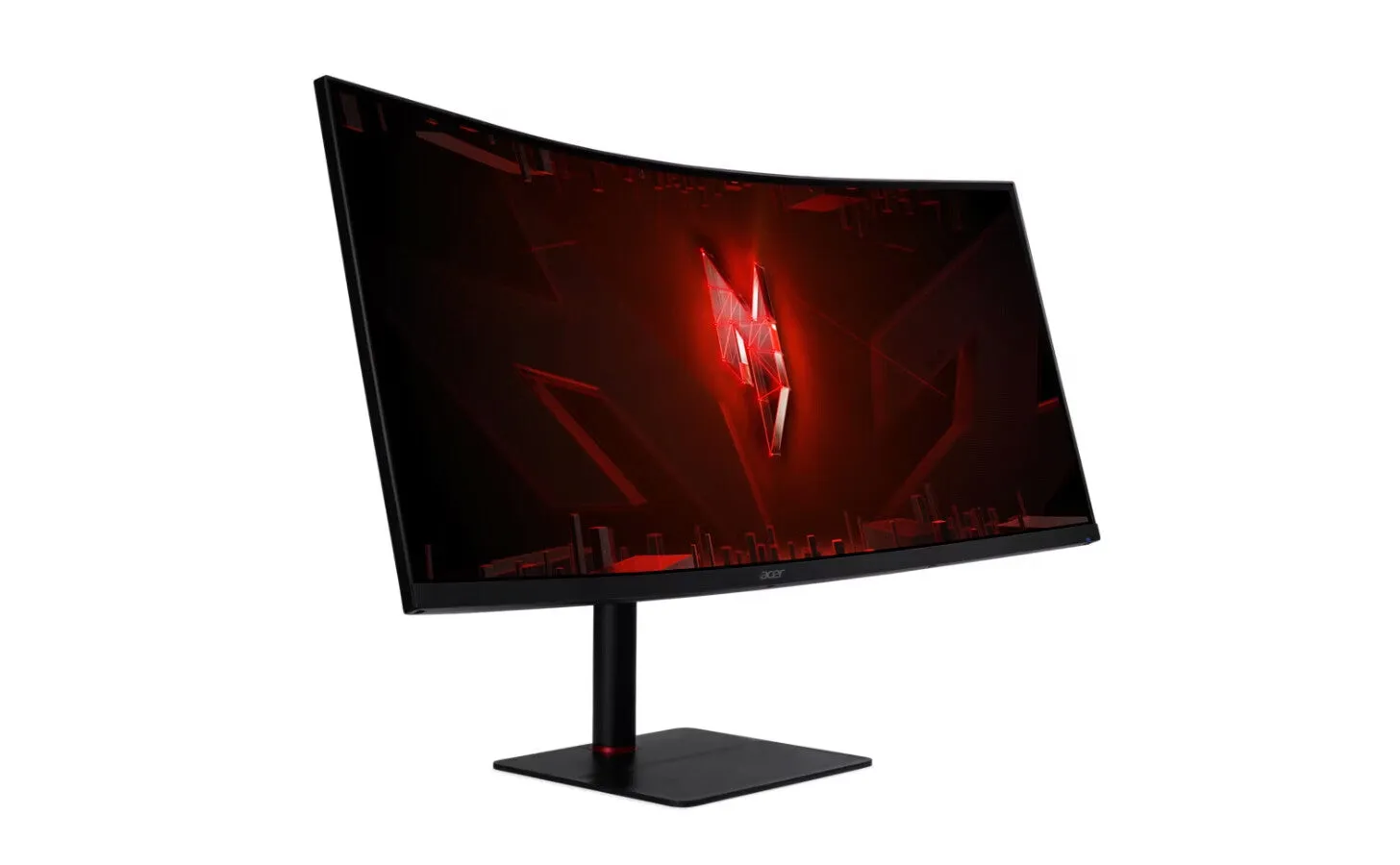 Acer Nitro XV345CURV3 34" UltraWide Quad HD Curved Gaming Monitor - 180Hz, 1ms, VA, AMD FreeSync, Height Adjustable, Speakers, Black