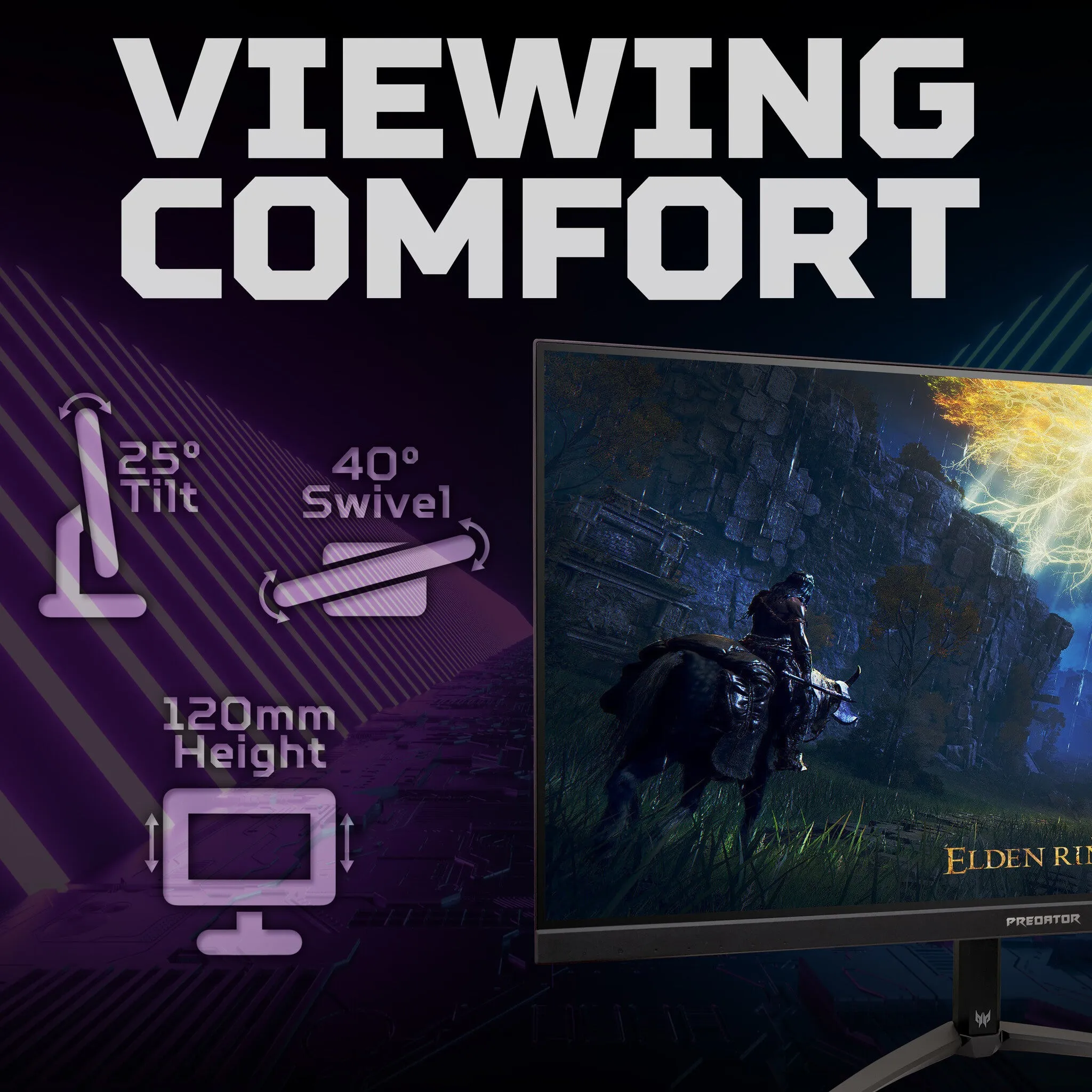 Acer Predator XB323QKV3 31.5" 4K Ultra HD Gaming Monitor - 160Hz, 0.5ms, IPS, AMD FreeSync Premium, Height Adjustable, Speakers, Black