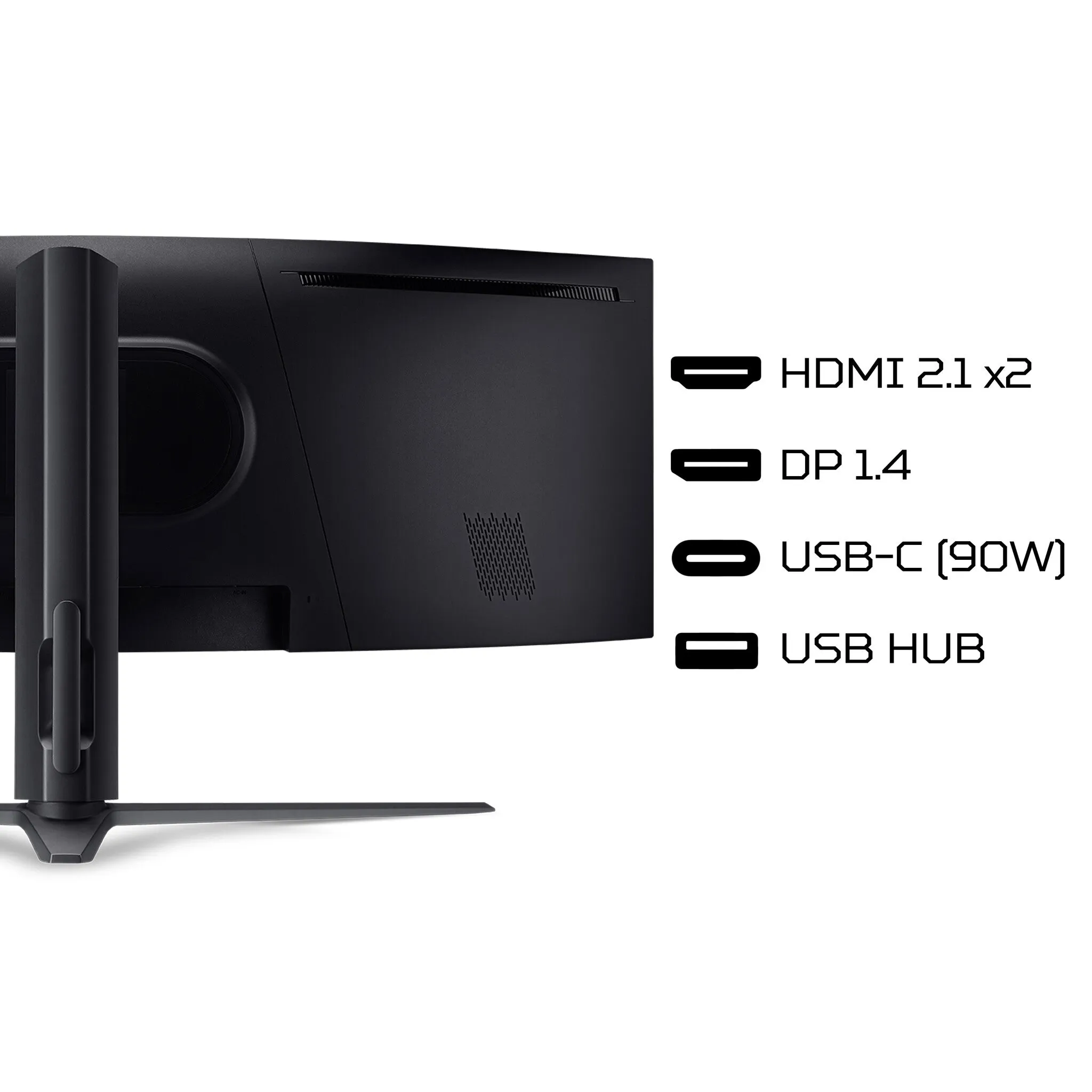 Acer Predator Z57 57" Double 4K Ultra HD Curved Gaming Monitor - 120Hz, 1ms, VA, AMD FreeSync Premium, Height Adjustable, Speakers, Black