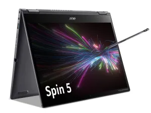 Acer Spin 5 SP513-55N 13" 2-in-1 Laptop - Intel Core i5-1135G7, 8GB RAM, 512GB SSD, Quad HD Touchscreen, Windows 10, Iron