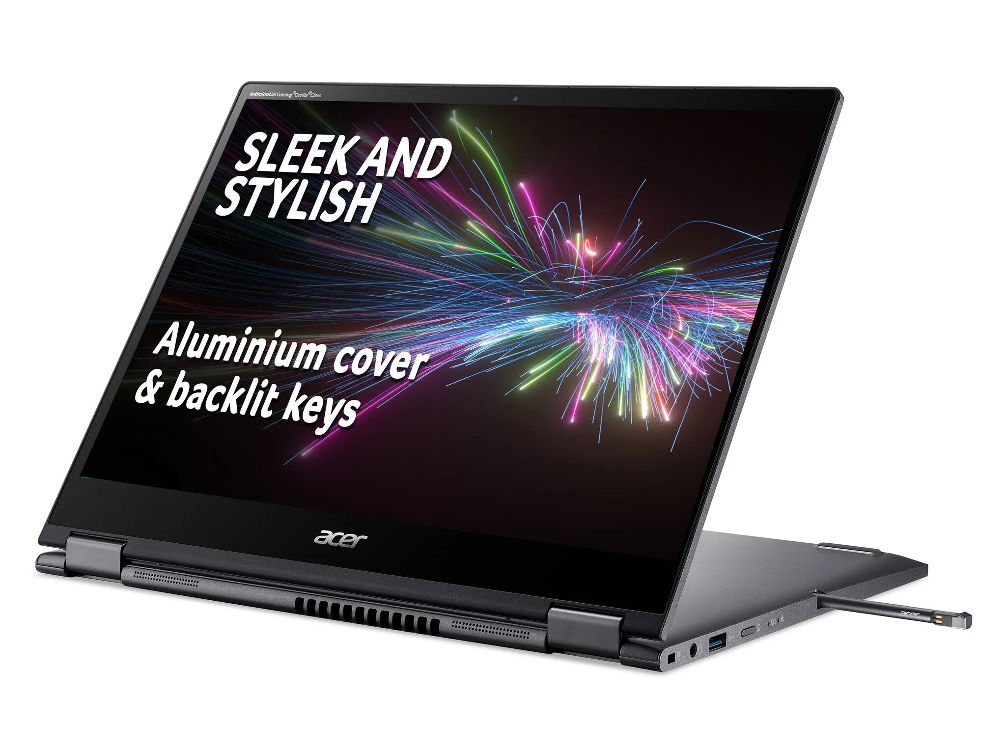 Acer Spin 5 SP513-55N 13" 2-in-1 Laptop - Intel Core i5-1135G7, 8GB RAM, 512GB SSD, Quad HD Touchscreen, Windows 10, Iron