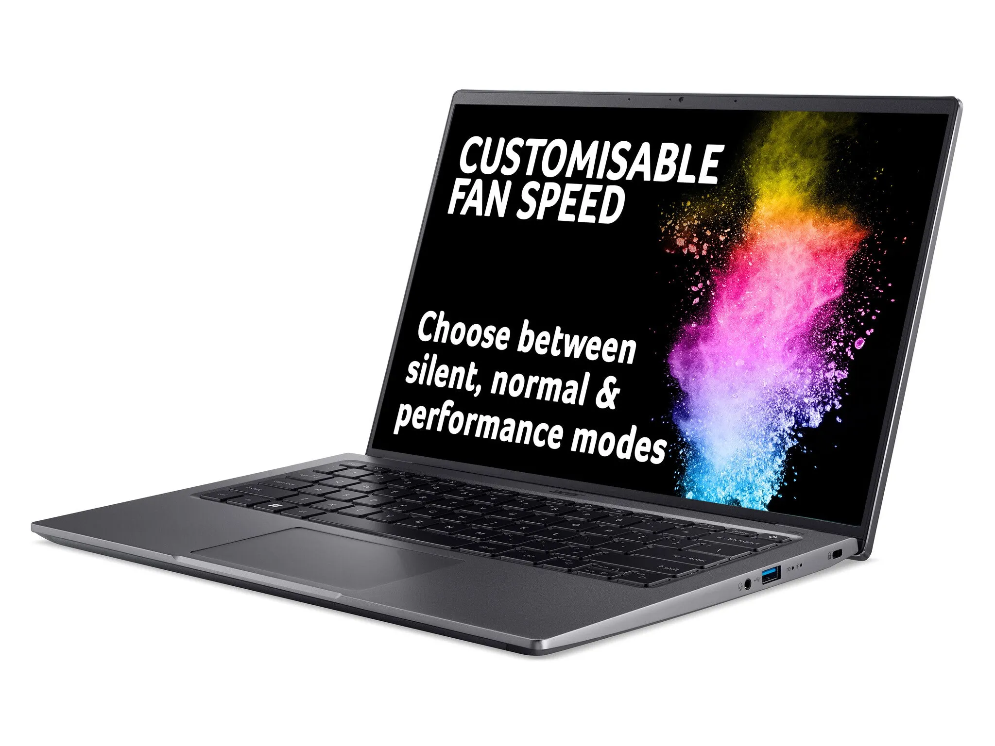 Acer Swift X SFX14-51G 14" Laptop - Intel Core i7-1260P, 16GB RAM, 1TB SSD, NVIDIA GeForce RTX 3050, Quad HD Display, Windows 11, Iron