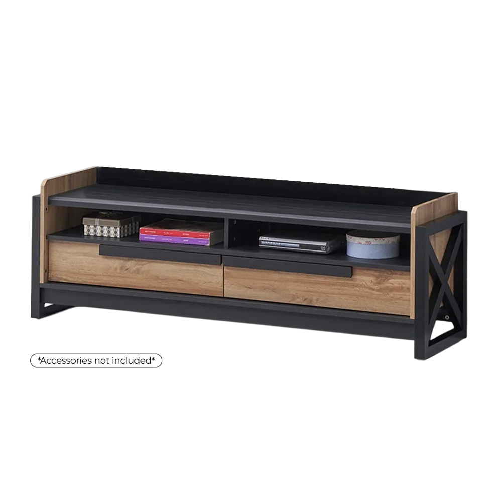 Acmi Tv Cabinet 2Door L1500 x W390 x H504mm #GHL-TV1500 No Warranty