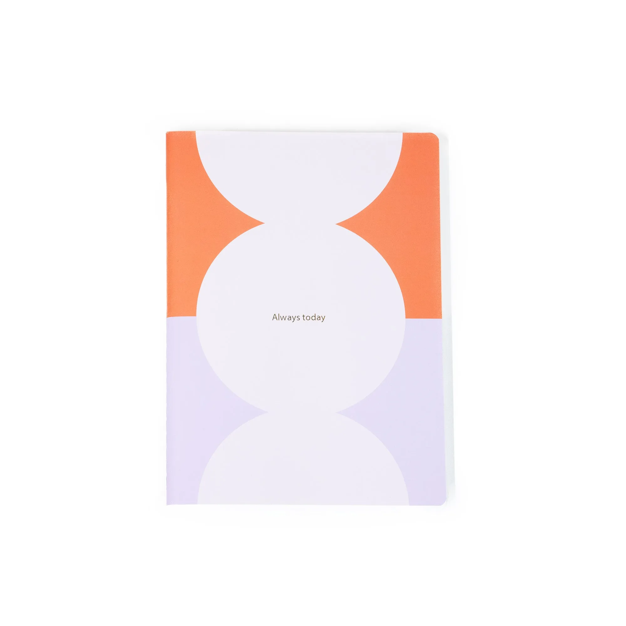 Always Today A5 Notebook | Orange & Lilac Spot