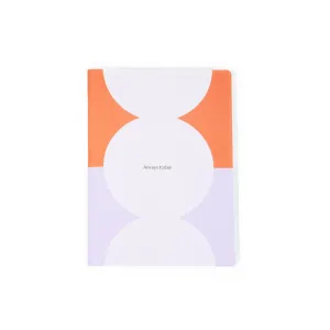 Always Today A5 Notebook | Orange & Lilac Spot