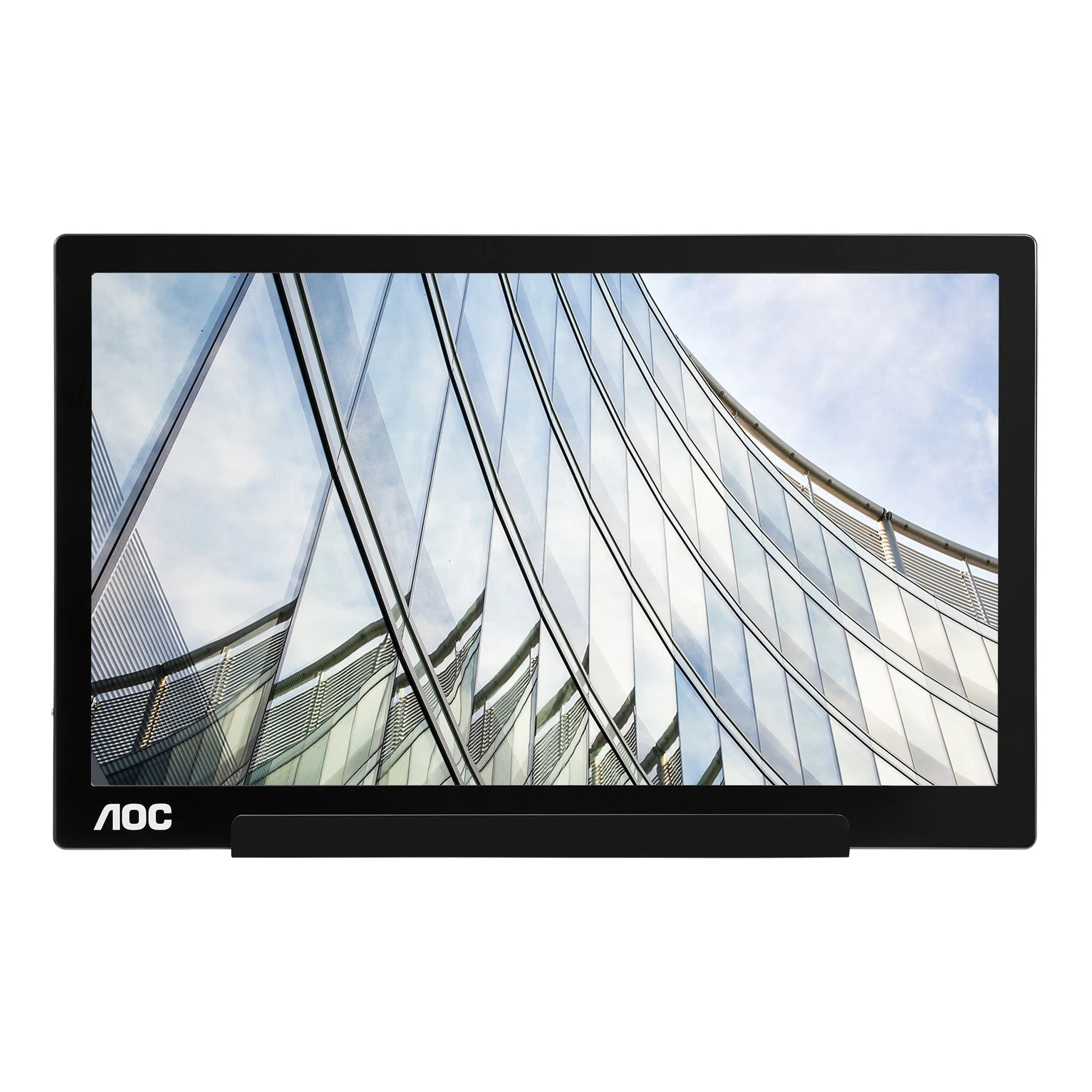 AOC 01 Series I1601FWUX 15.6" Full HD Monitor - 60Hz, 5ms, IPS, Silver and Black