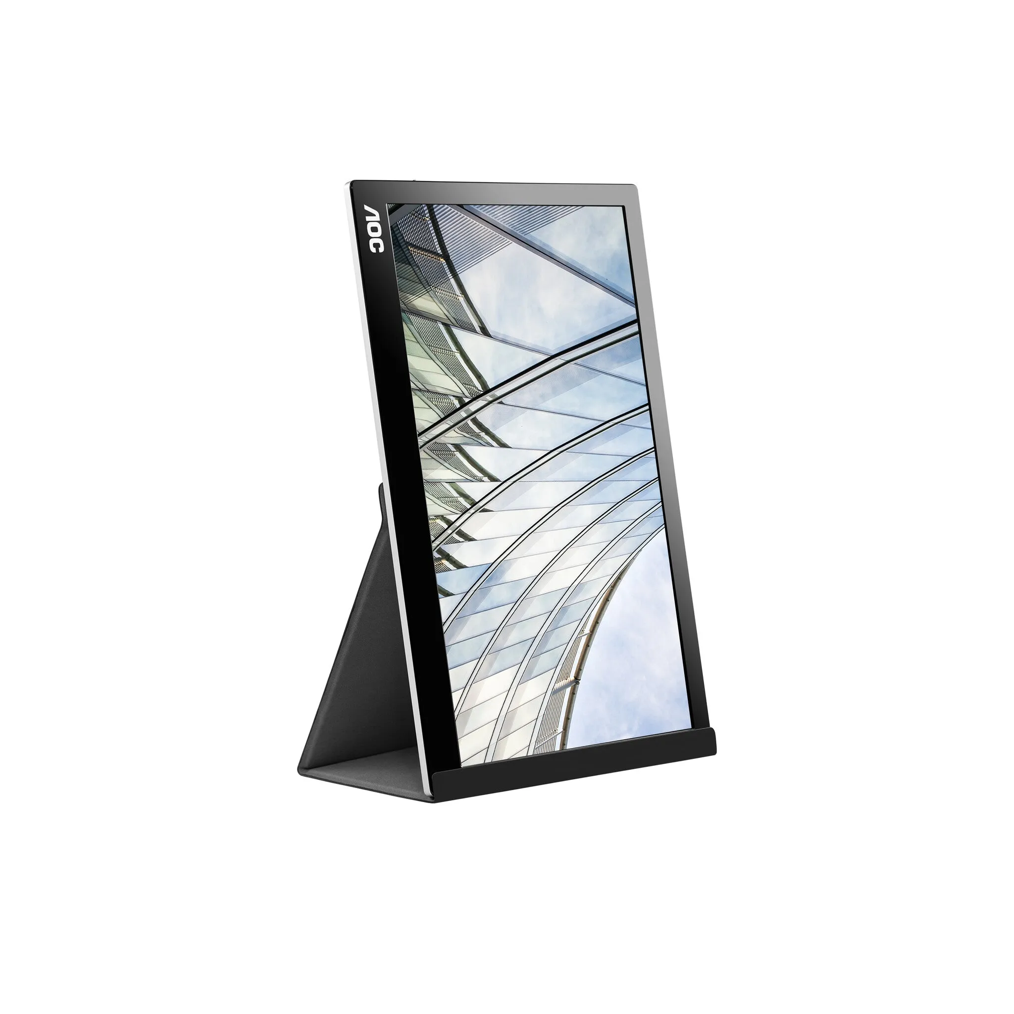AOC 01 Series I1601FWUX 15.6" Full HD Monitor - 60Hz, 5ms, IPS, Silver and Black