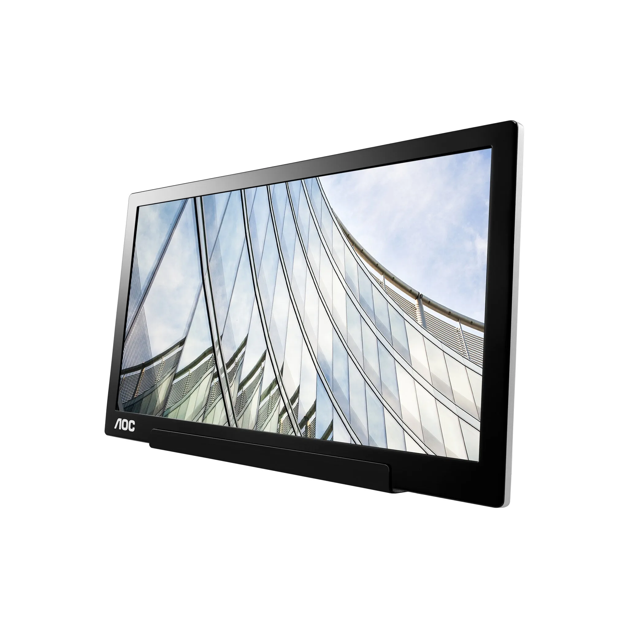 AOC 01 Series I1601FWUX 15.6" Full HD Monitor - 60Hz, 5ms, IPS, Silver and Black