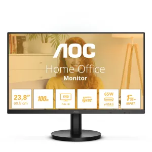 AOC 24B3CA2 23.8" Full HD Monitor - 100Hz, 4ms, IPS, Adaptive Sync, Speakers, Black