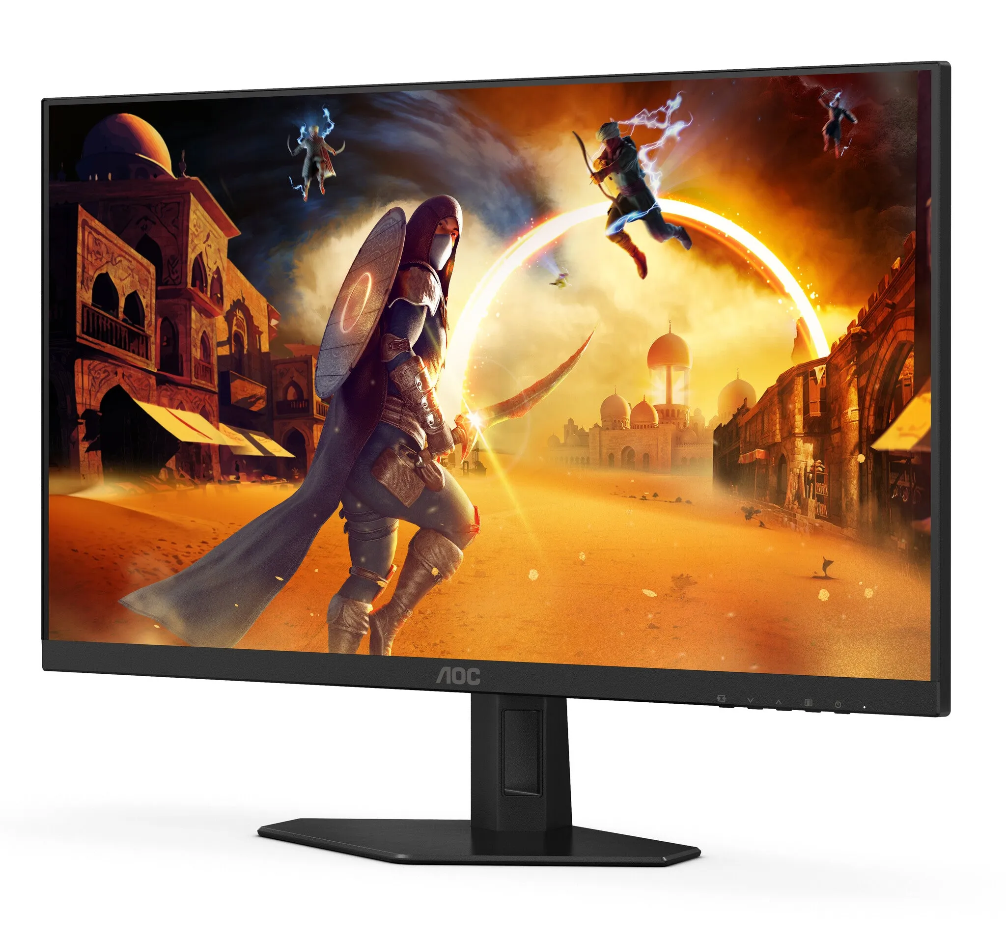 AOC 27G4XE 27" Full HD Gaming Monitor - 180Hz, 0.5ms, Fast IPS, G-SYNC, Height Adjustable, Speakers, Black and Grey