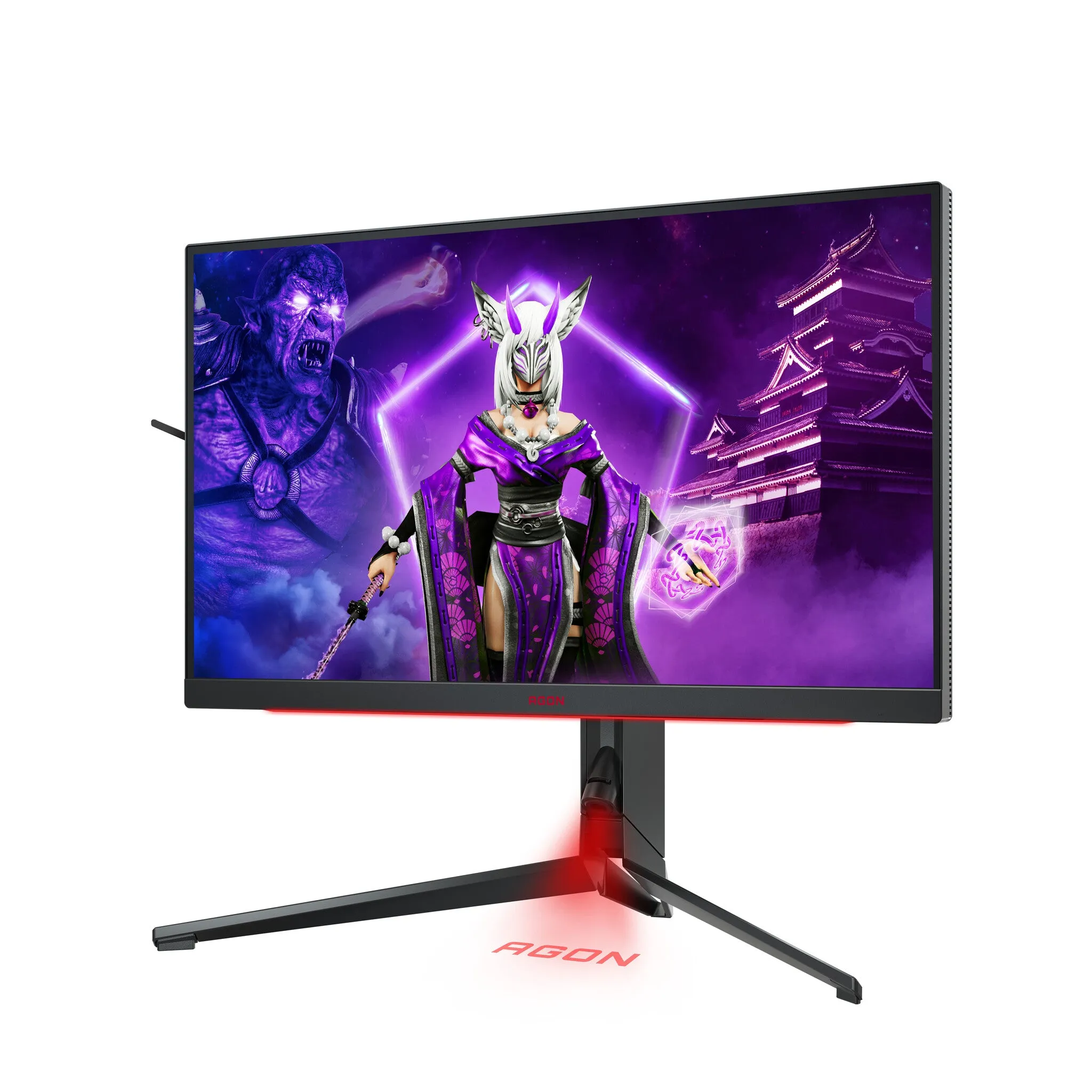 AOC AG274QG 27" Quad HD Gaming Monitor - 240Hz, 1ms, IPS, G-SYNC Ultimate, Height Adjustable, Speakers, Black and Red