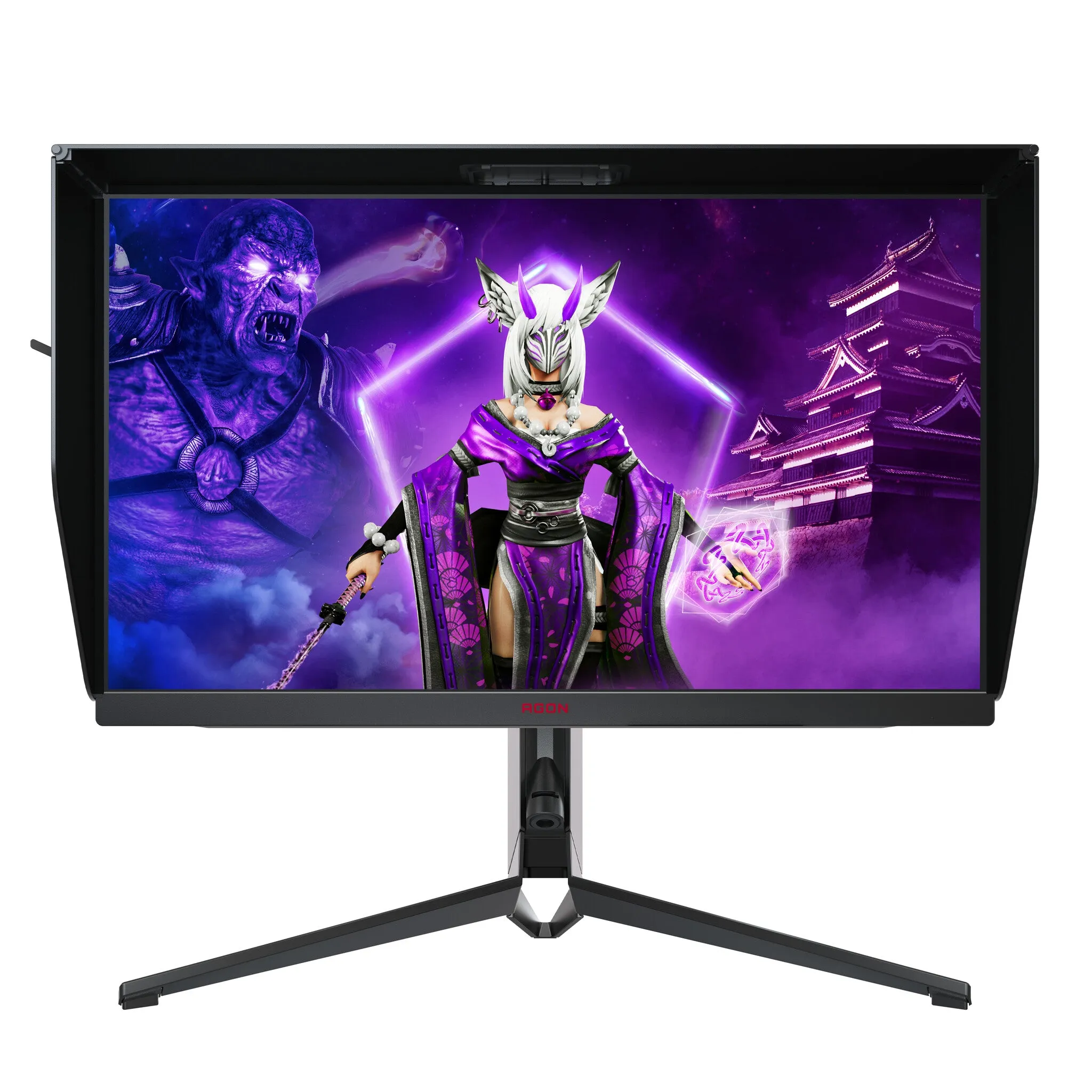 AOC AG274QG 27" Quad HD Gaming Monitor - 240Hz, 1ms, IPS, G-SYNC Ultimate, Height Adjustable, Speakers, Black and Red