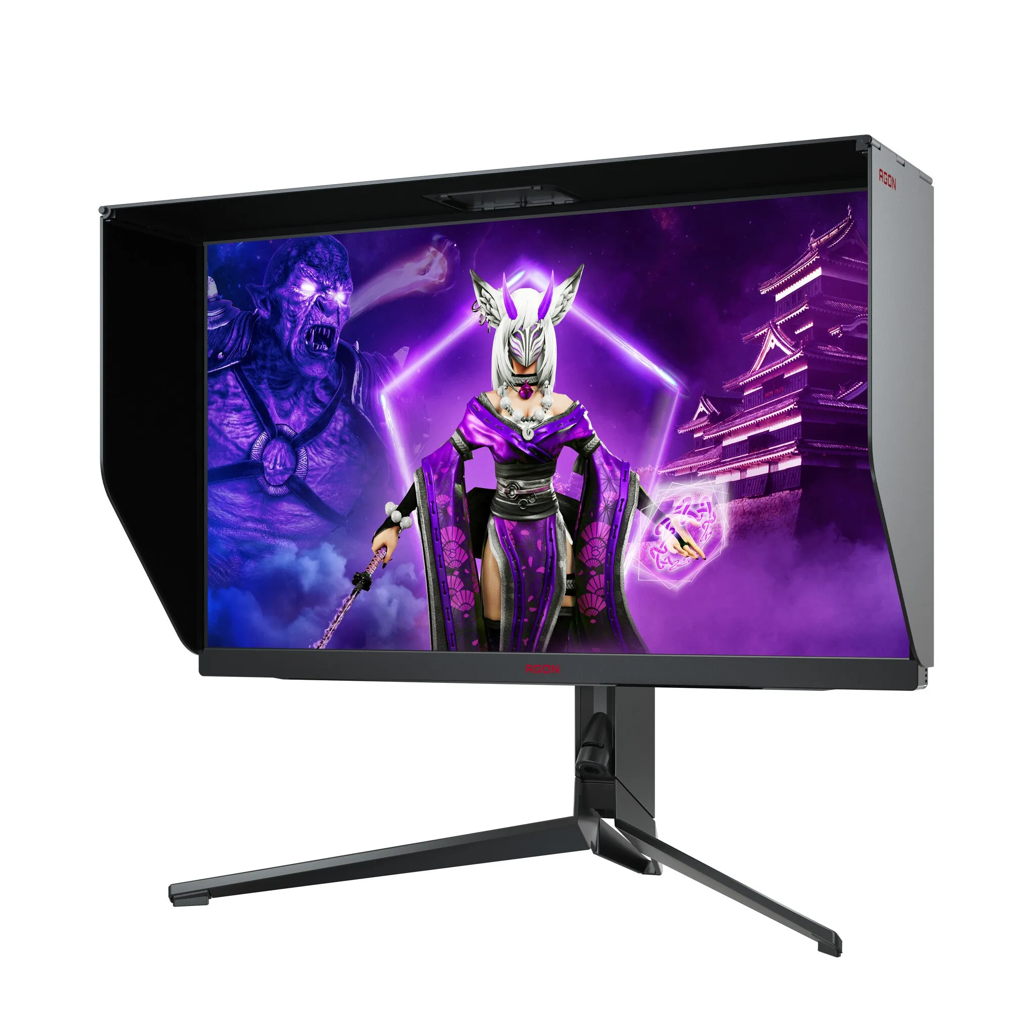 AOC AG274QG 27" Quad HD Gaming Monitor - 240Hz, 1ms, IPS, G-SYNC Ultimate, Height Adjustable, Speakers, Black and Red