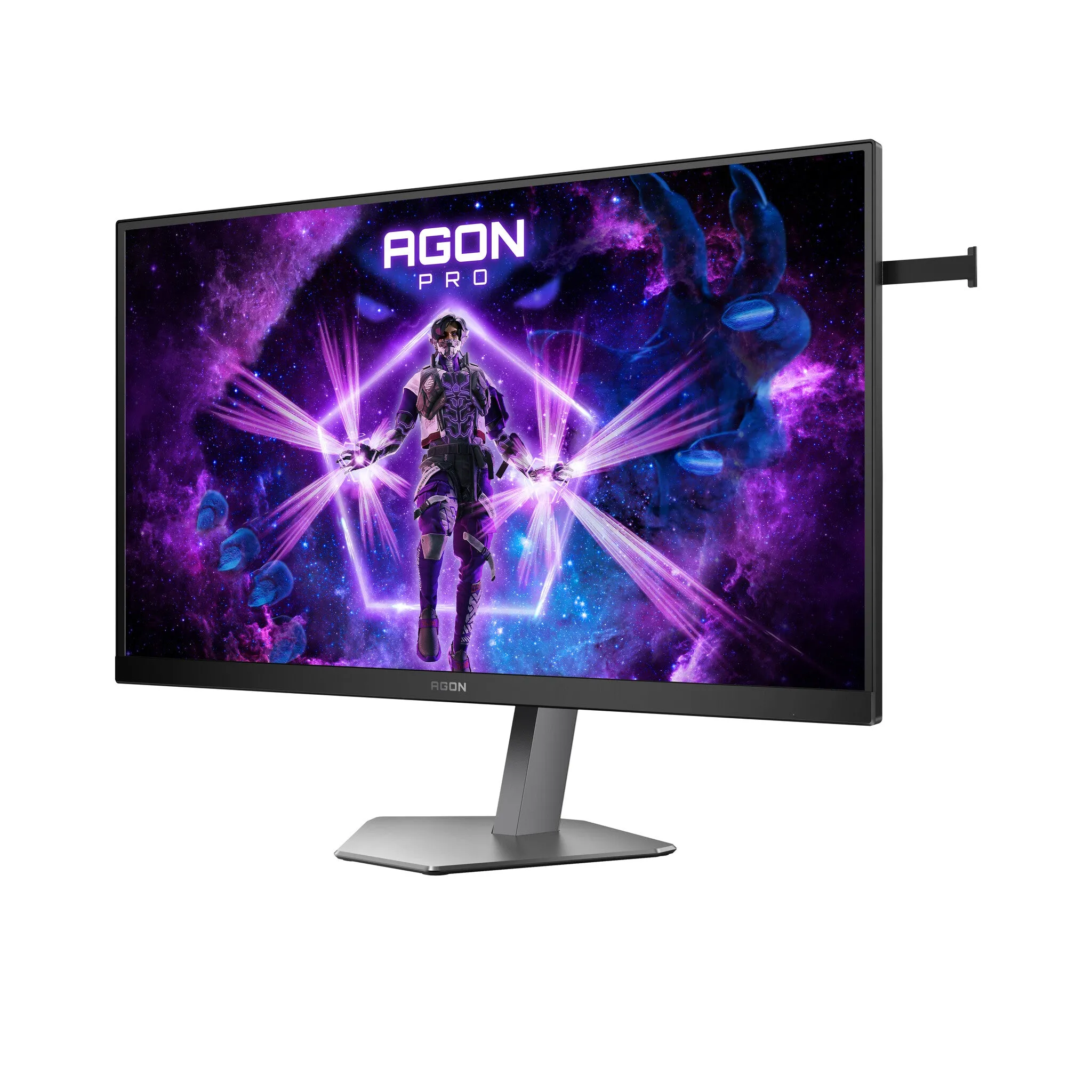 AOC AG276FK 27" Full HD Gaming Monitor - 520Hz, 0.5ms, Fast IPS, Adaptive Sync, Height Adjustable, Speakers, Black and Grey