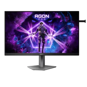 AOC AG276FK 27" Full HD Gaming Monitor - 520Hz, 0.5ms, Fast IPS, Adaptive Sync, Height Adjustable, Speakers, Black and Grey