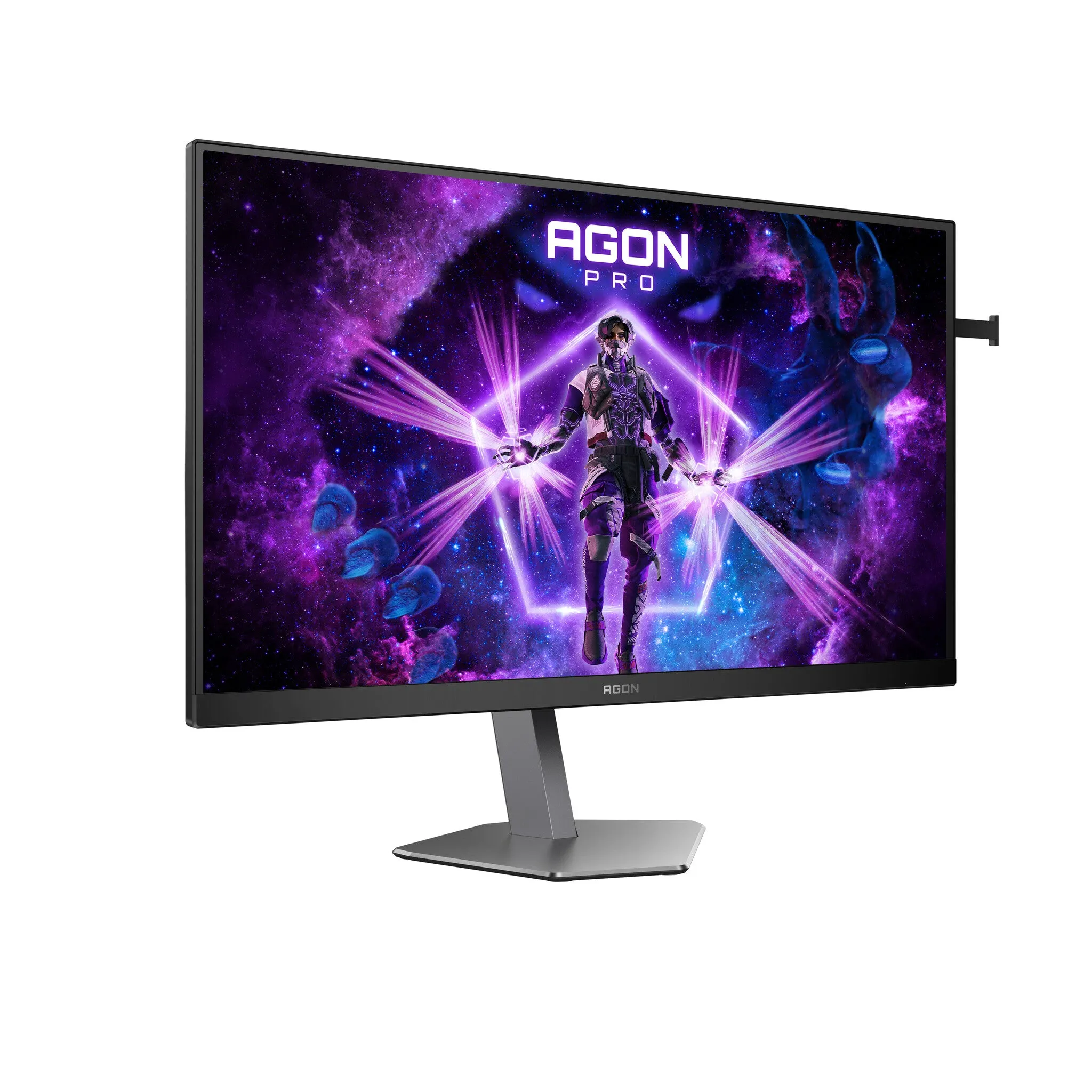 AOC AG276FK 27" Full HD Gaming Monitor - 520Hz, 0.5ms, Fast IPS, Adaptive Sync, Height Adjustable, Speakers, Black and Grey