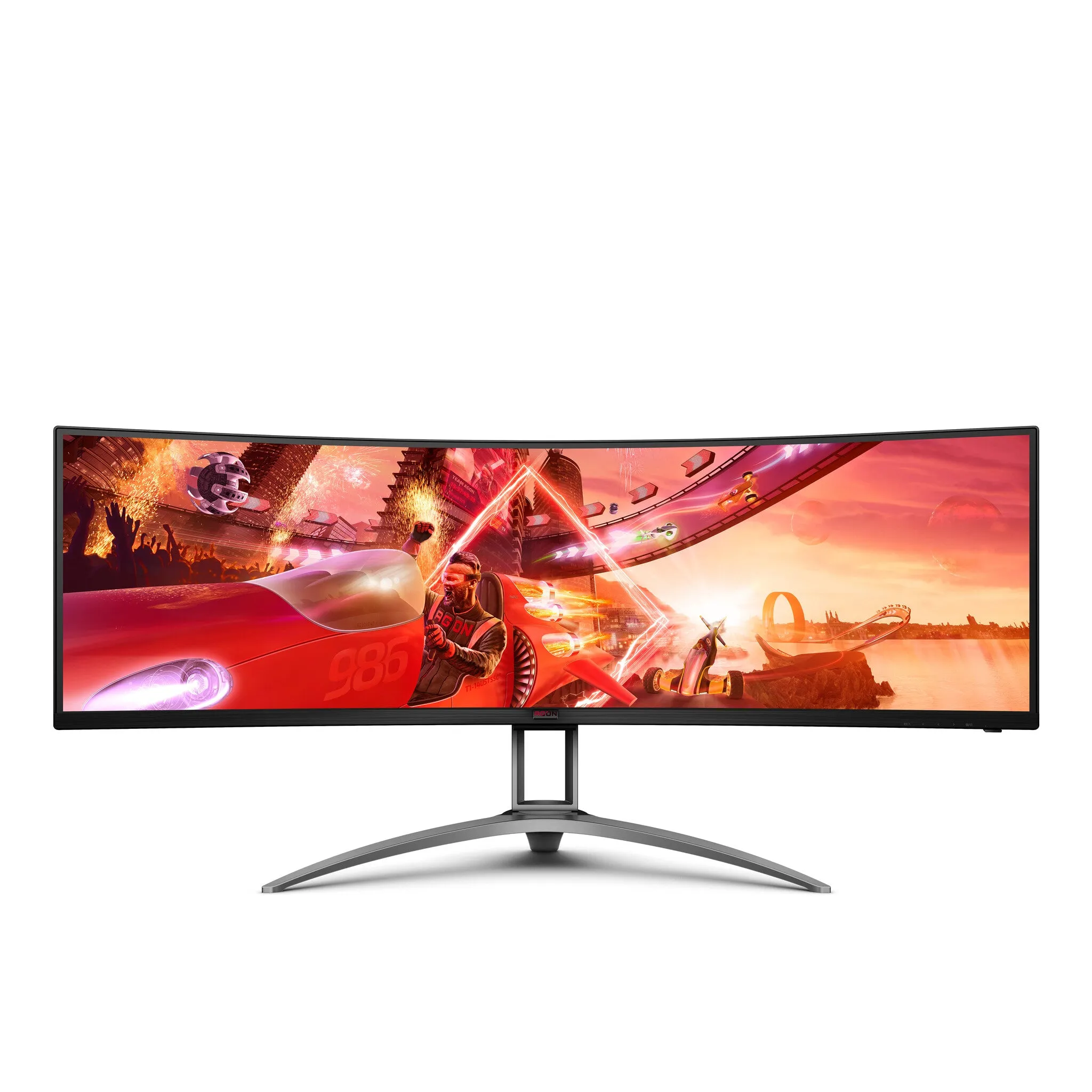 AOC AG493UCX2 49" Dual-QHD Curved Gaming Monitor - 165Hz, 1ms, VA, AMD FreeSync Premium Pro, Height Adjustable, Speakers, Black