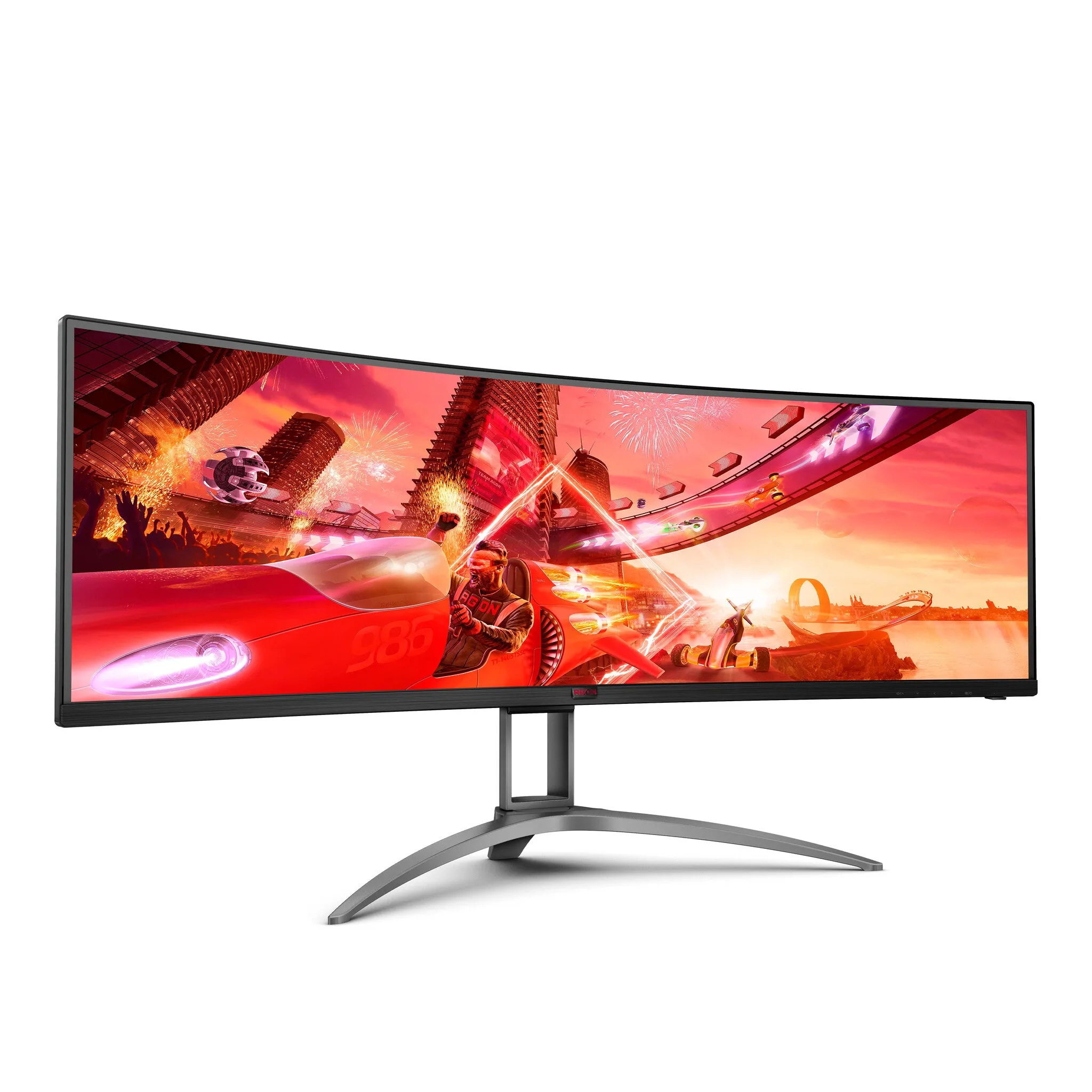 AOC AG493UCX2 49" Dual-QHD Curved Gaming Monitor - 165Hz, 1ms, VA, AMD FreeSync Premium Pro, Height Adjustable, Speakers, Black