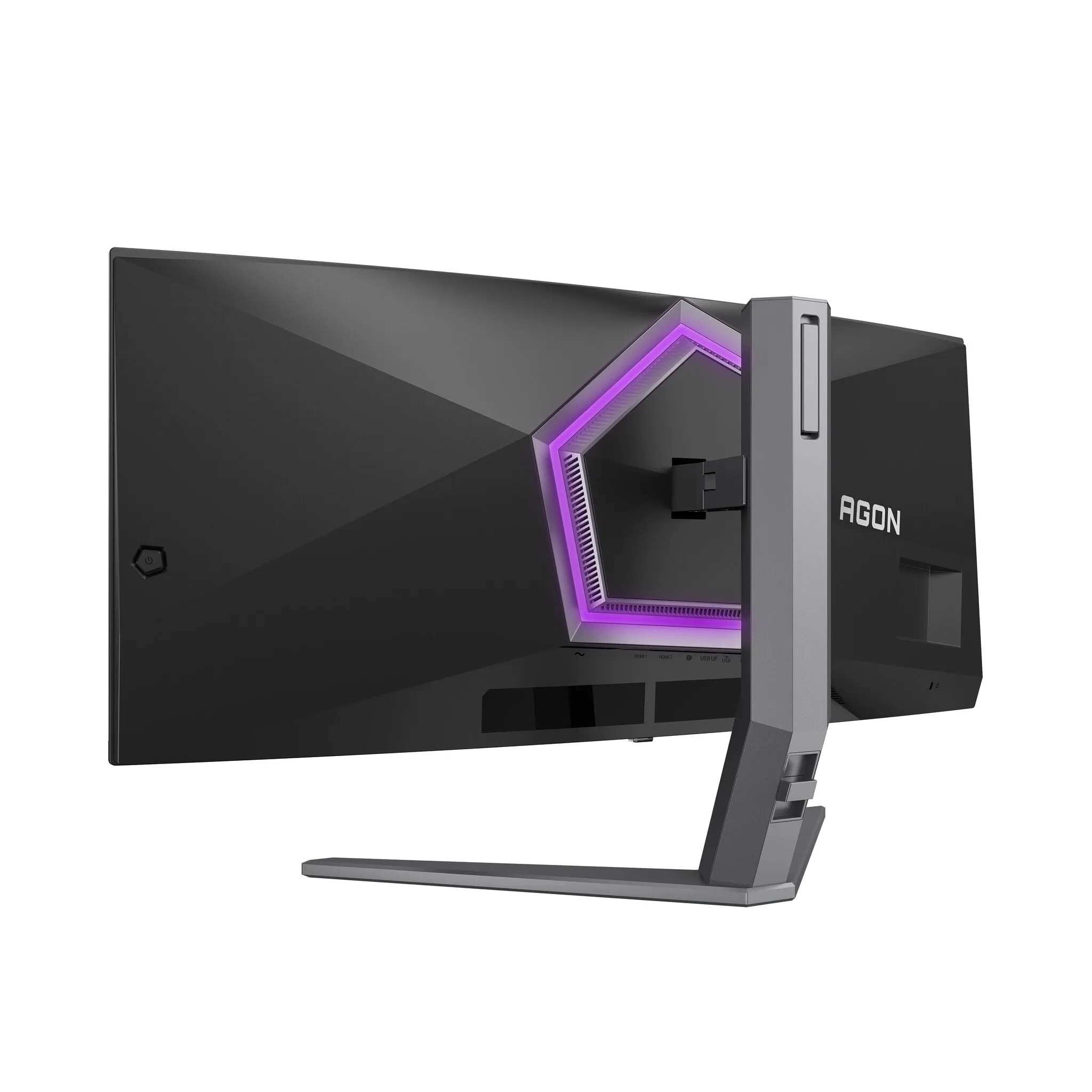 AOC AGON PRO AG346UCD 34" Wide Quad HD Curved Gaming Monitor - 175Hz, 0.03ms, QD-OLED, Adaptive Sync, Height Adjustable, Speakers, Black and Grey