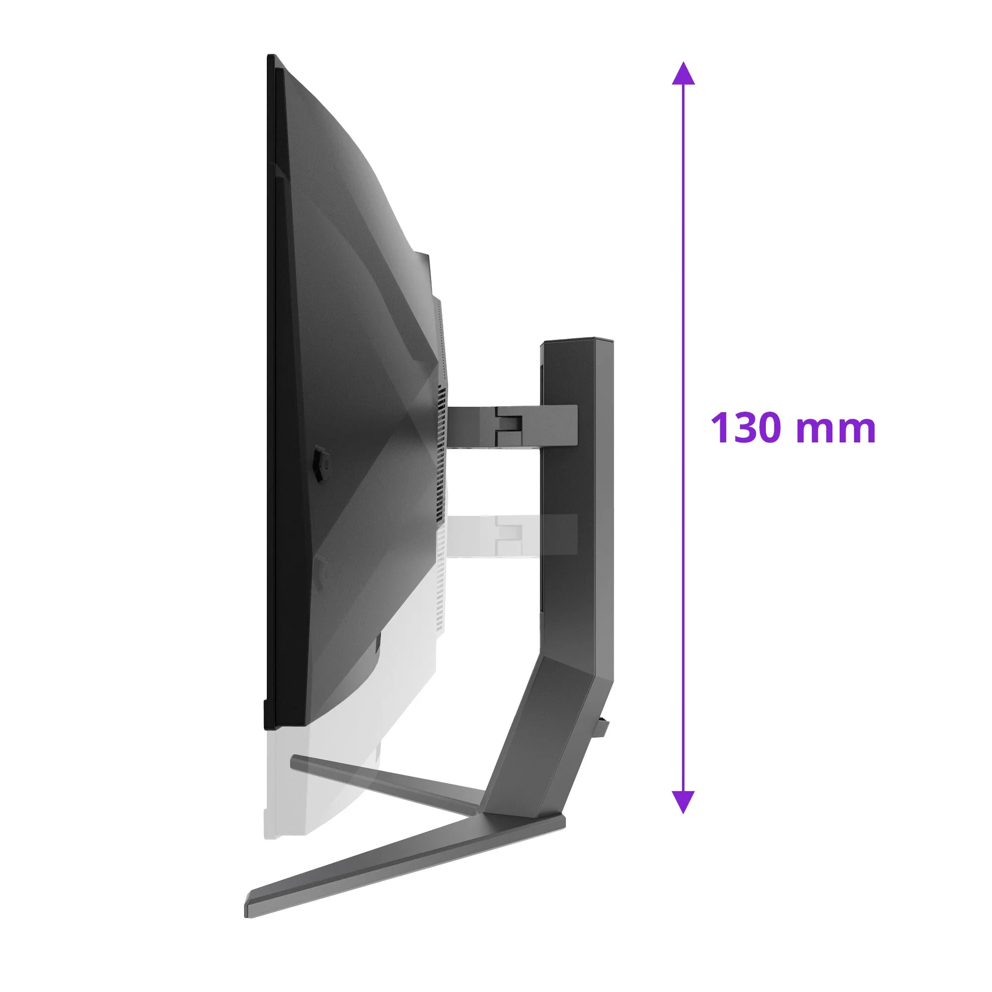 AOC AGON PRO AG346UCD 34" Wide Quad HD Curved Gaming Monitor - 175Hz, 0.03ms, QD-OLED, Adaptive Sync, Height Adjustable, Speakers, Black and Grey