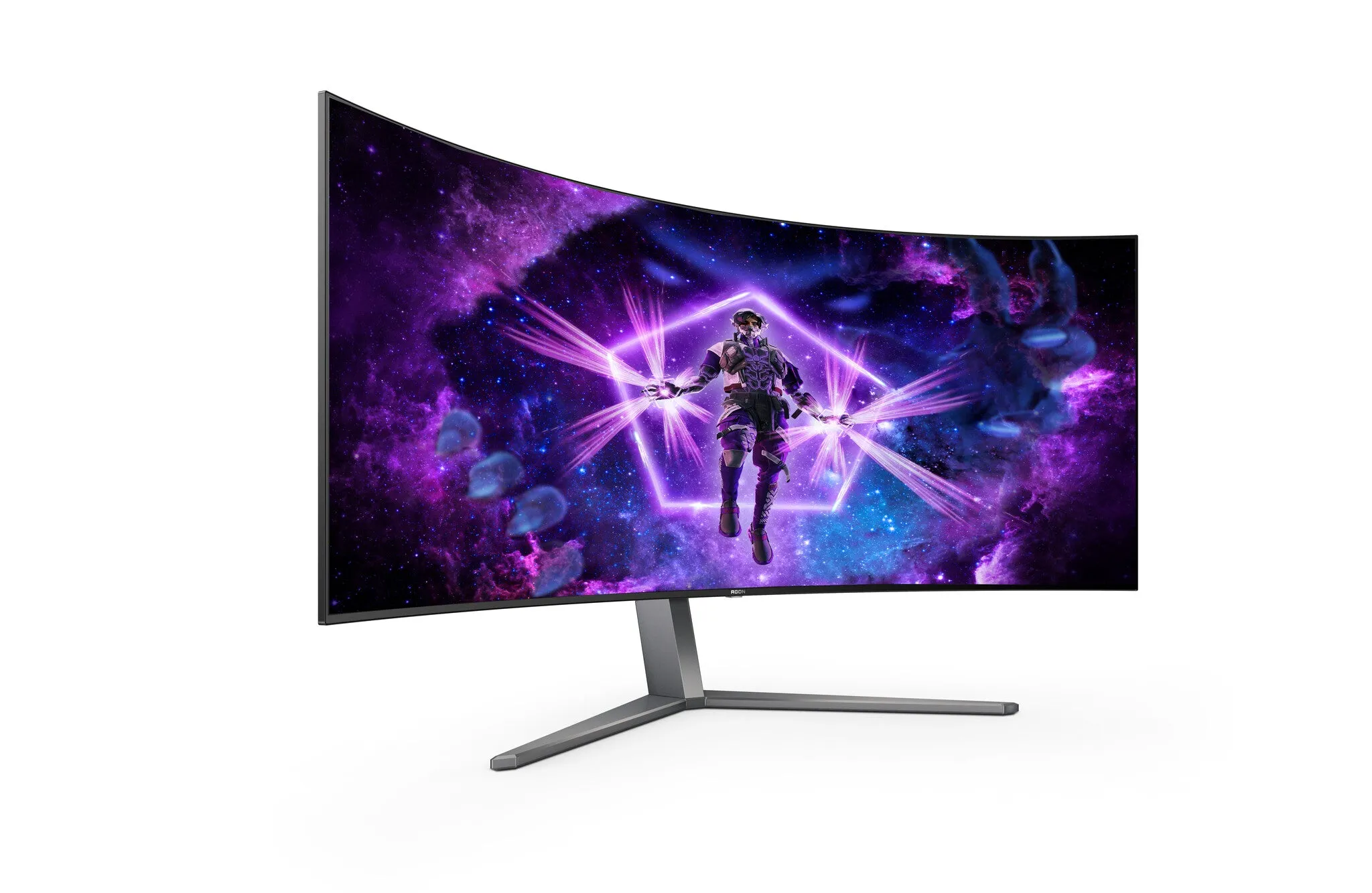 AOC AGON PRO AG456UCZD 45" Wide Quad HD Curved Gaming Monitor - 240Hz, 0.03ms, OLED, G-SYNC Compatible, Height Adjustable, Speakers, Black