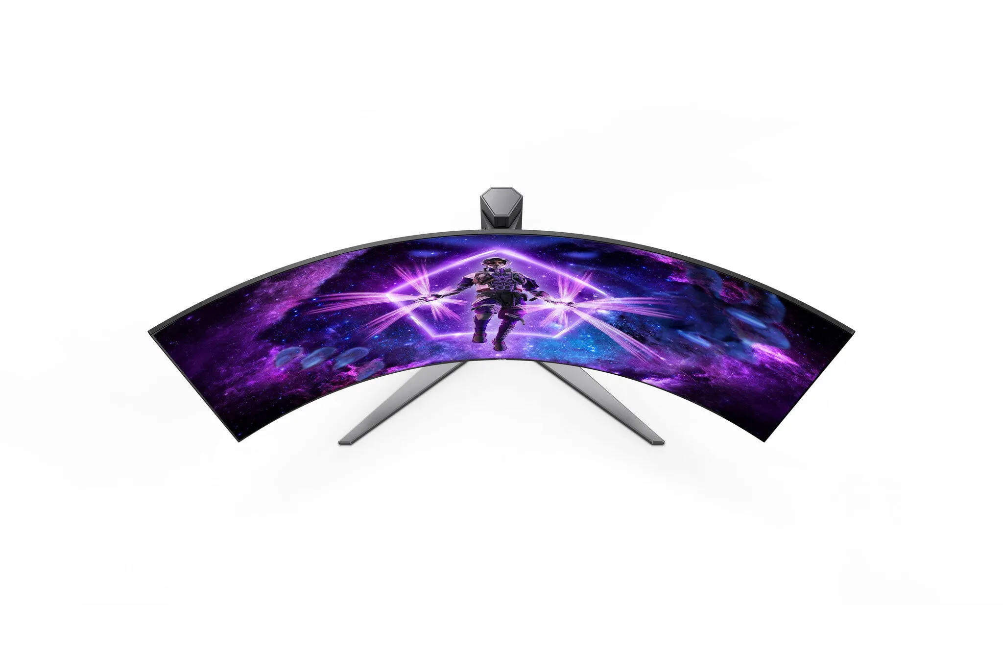 AOC AGON PRO AG456UCZD 45" Wide Quad HD Curved Gaming Monitor - 240Hz, 0.03ms, OLED, G-SYNC Compatible, Height Adjustable, Speakers, Black