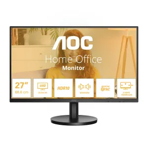 AOC B3 U27B3A 27" 4K Ultra HD Monitor - 60Hz, 4ms, IPS, Adaptive Sync, Speakers, Black