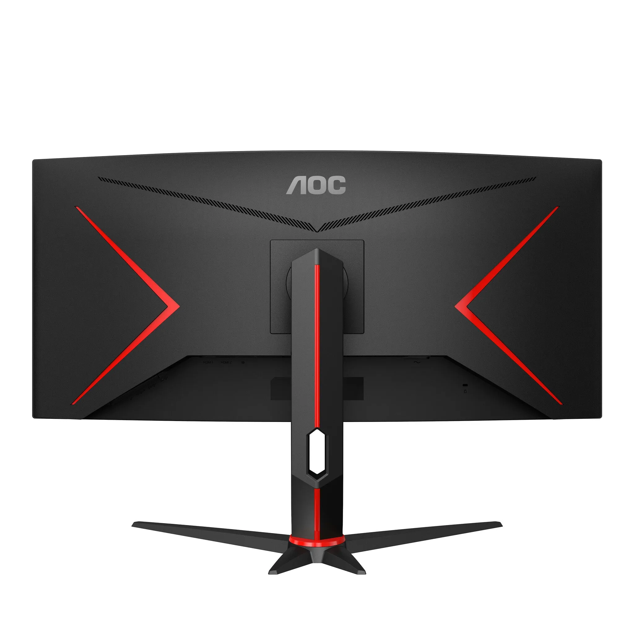 AOC G2 CU34G2/BK 34" Quad HD Curved Gaming Monitor - 100Hz, 1ms, VA, Adaptive Sync, Height Adjustable, Speakers, Black and Red
