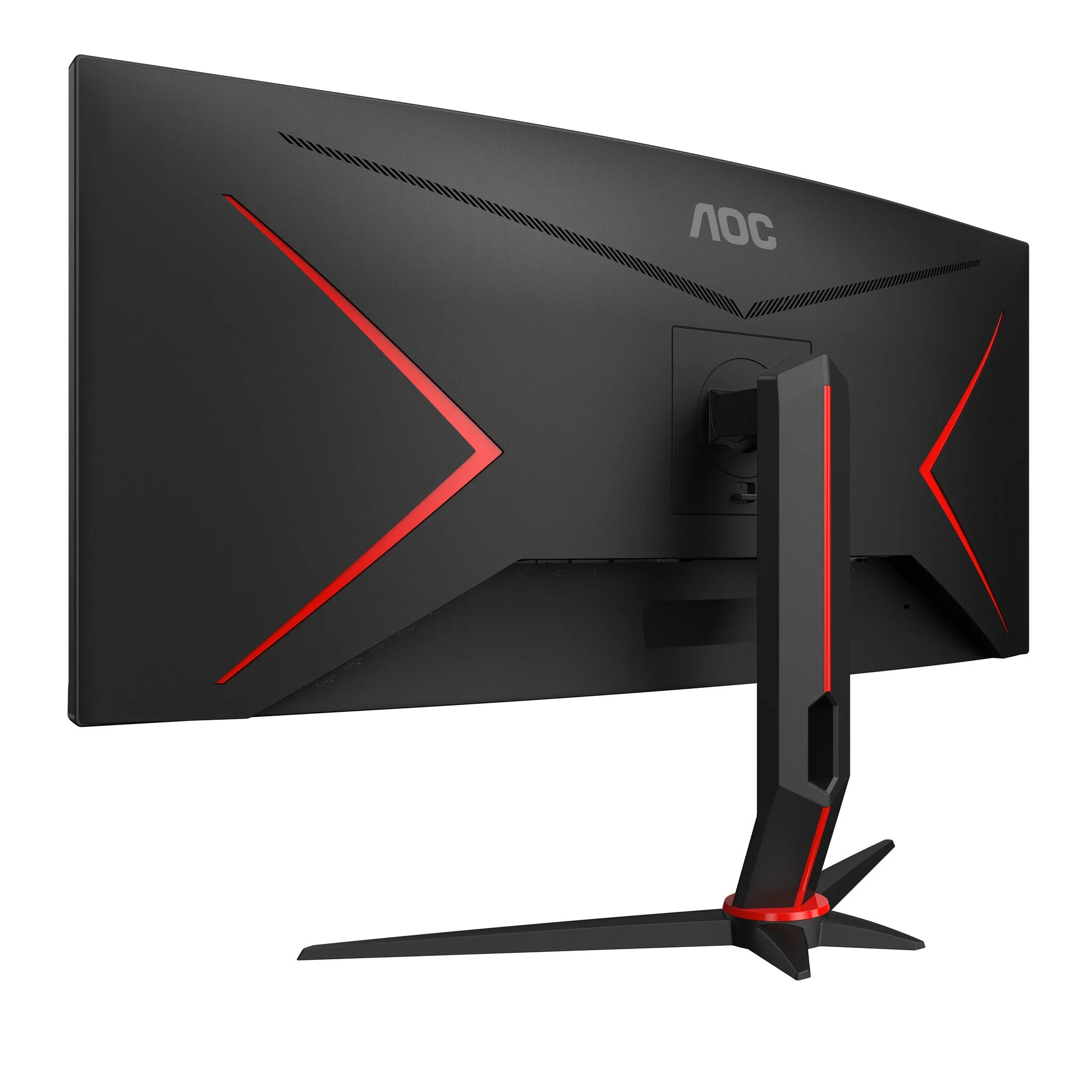 AOC G2 CU34G2/BK 34" Quad HD Curved Gaming Monitor - 100Hz, 1ms, VA, Adaptive Sync, Height Adjustable, Speakers, Black and Red