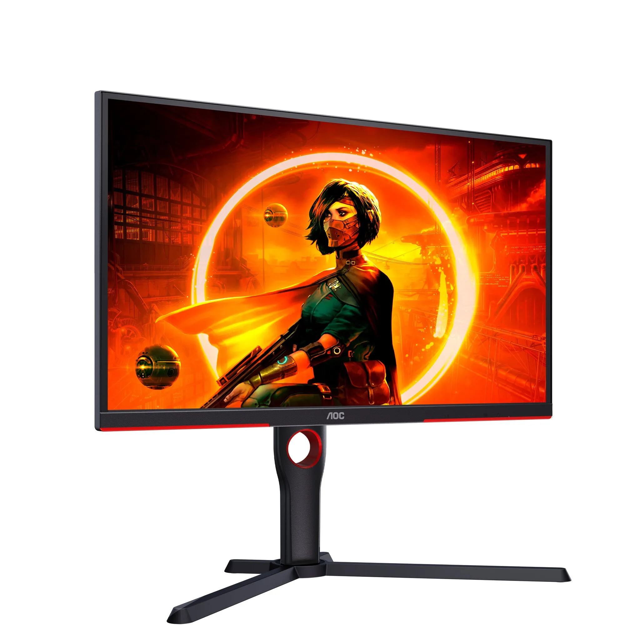 AOC G3 25G3ZM/BK 24.5" Full HD Gaming Monitor - 240Hz, 0.5ms, VA, Adaptive Sync, Height Adjustable, Black and Red