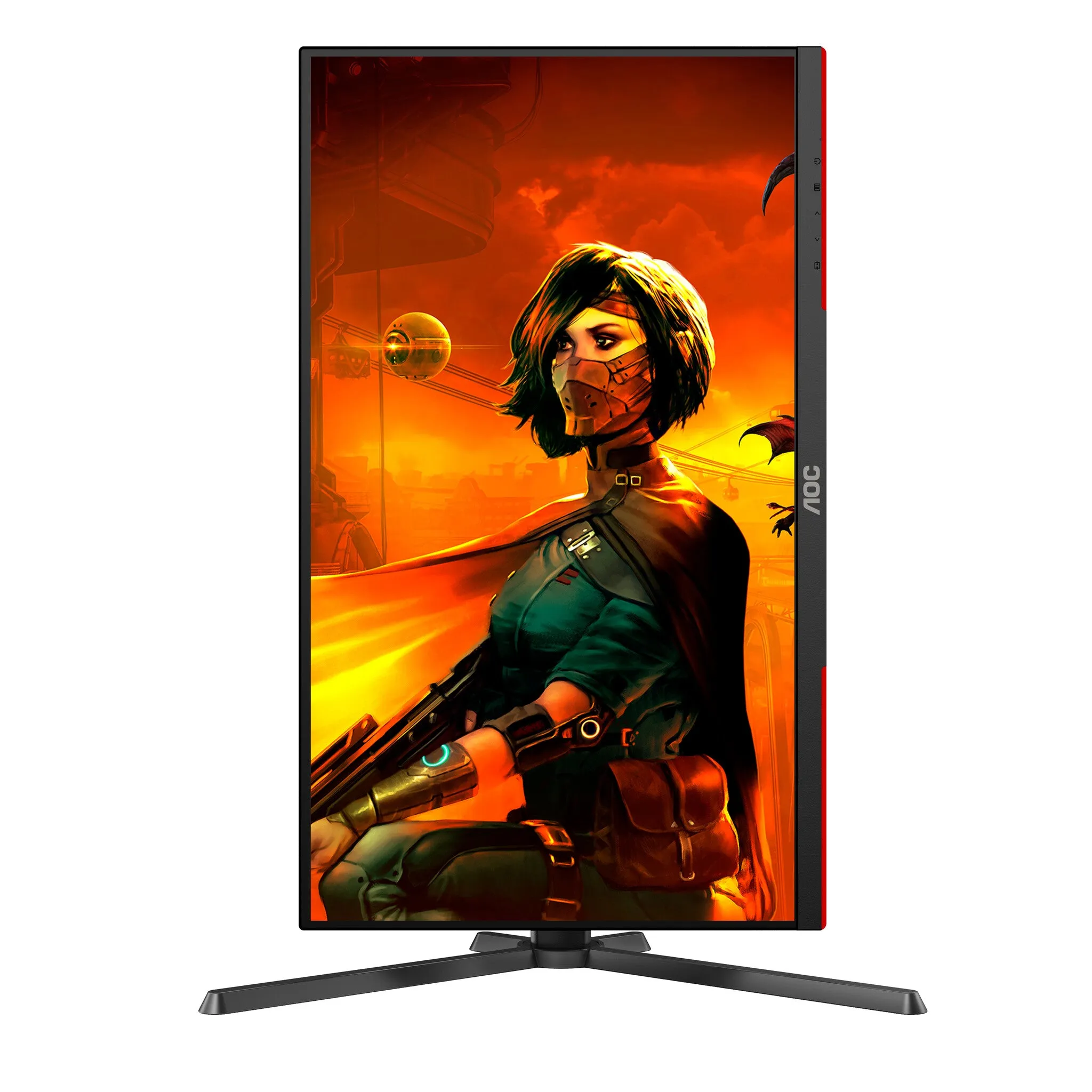 AOC G3 U27G3X/BK 27" 4K Ultra HD Gaming Monitor - 160Hz, 1ms, IPS, Adaptive Sync, Height Adjustable, Black and Red