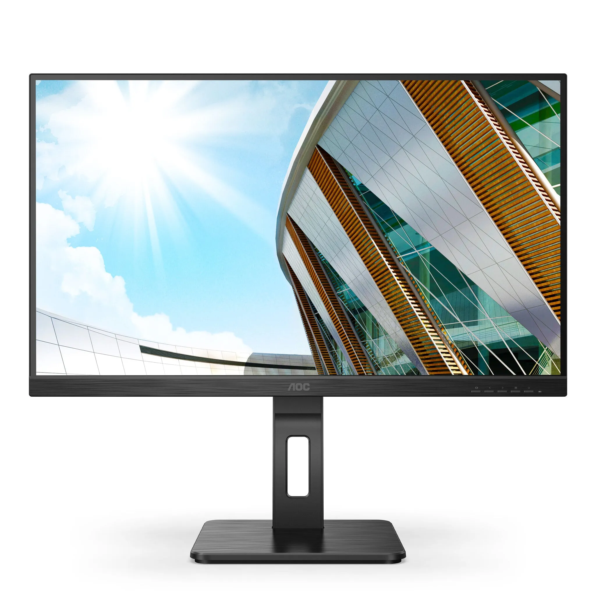 AOC P2 27P2Q 27" Full HD Monitor - 75Hz, 4ms, IPS, Adaptive-Sync, Height Adjustable, Speakers, Black