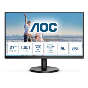 AOC Q27B3MA 27" Quad HD Monitor - 75Hz, 4ms, VA, Speakers, Black