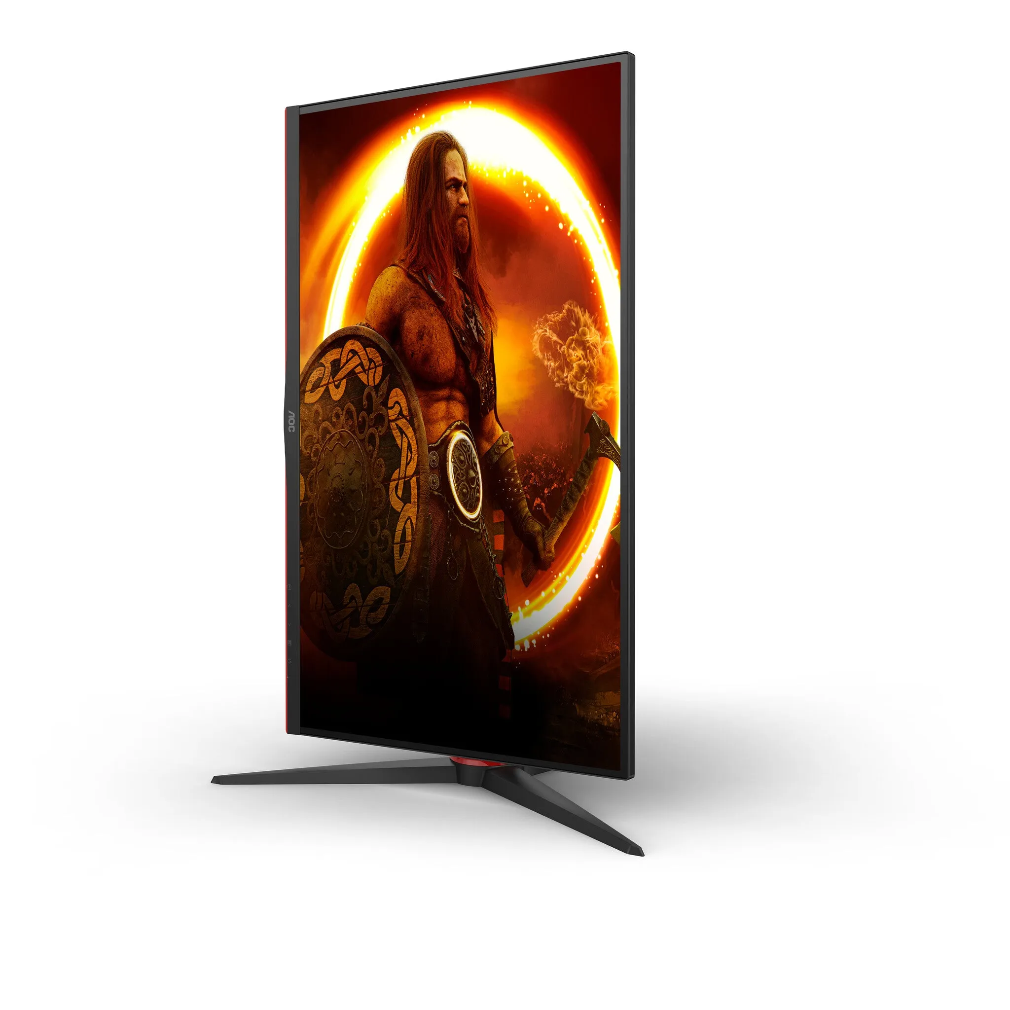 AOC Q27G2S/EU 27" Quad HD Gaming Monitor - 165Hz, 1ms, IPS, G-Sync Compatible, Height Adjustable, Speakers, Black and Red