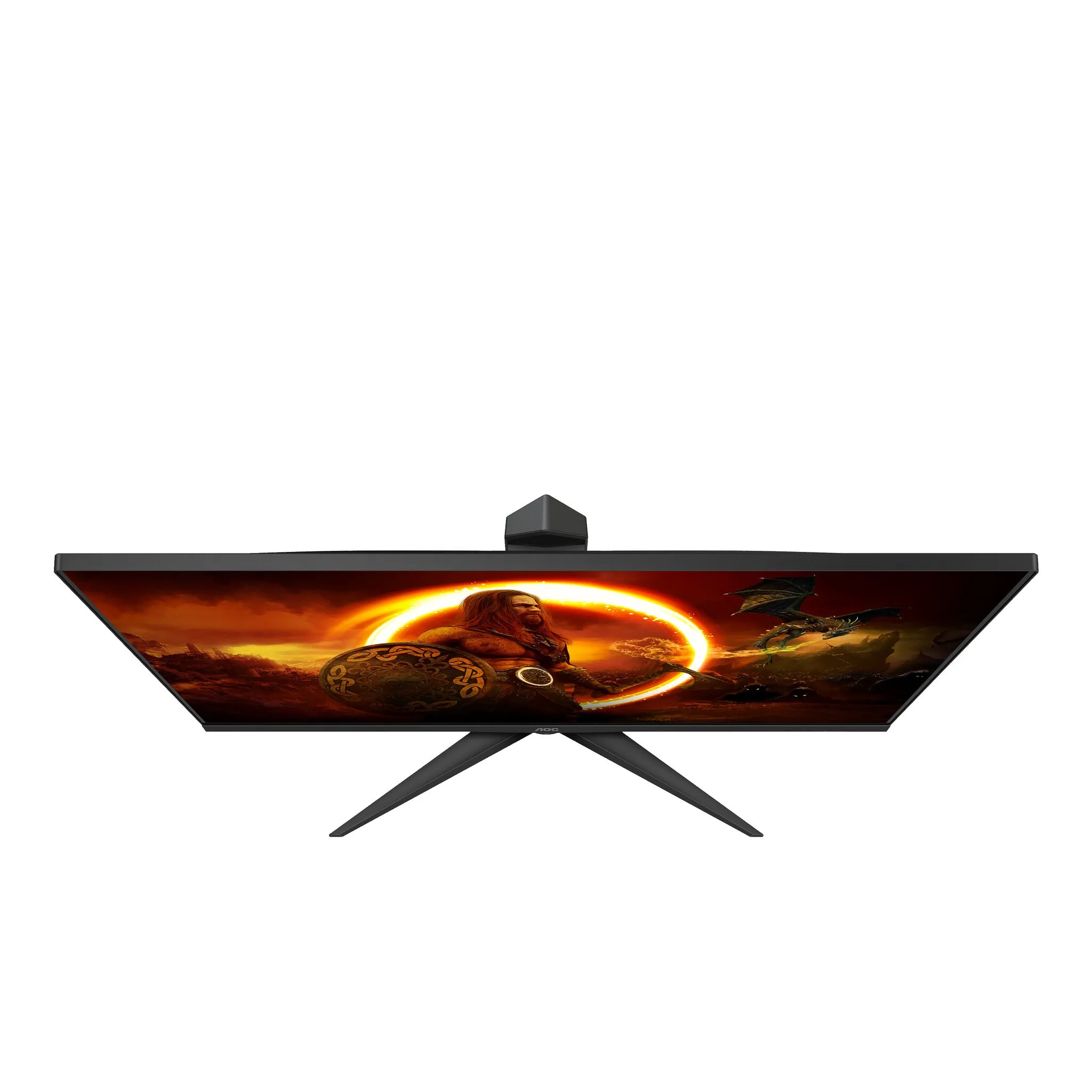 AOC Q27G2S/EU 27" Quad HD Gaming Monitor - 165Hz, 1ms, IPS, G-Sync Compatible, Height Adjustable, Speakers, Black and Red