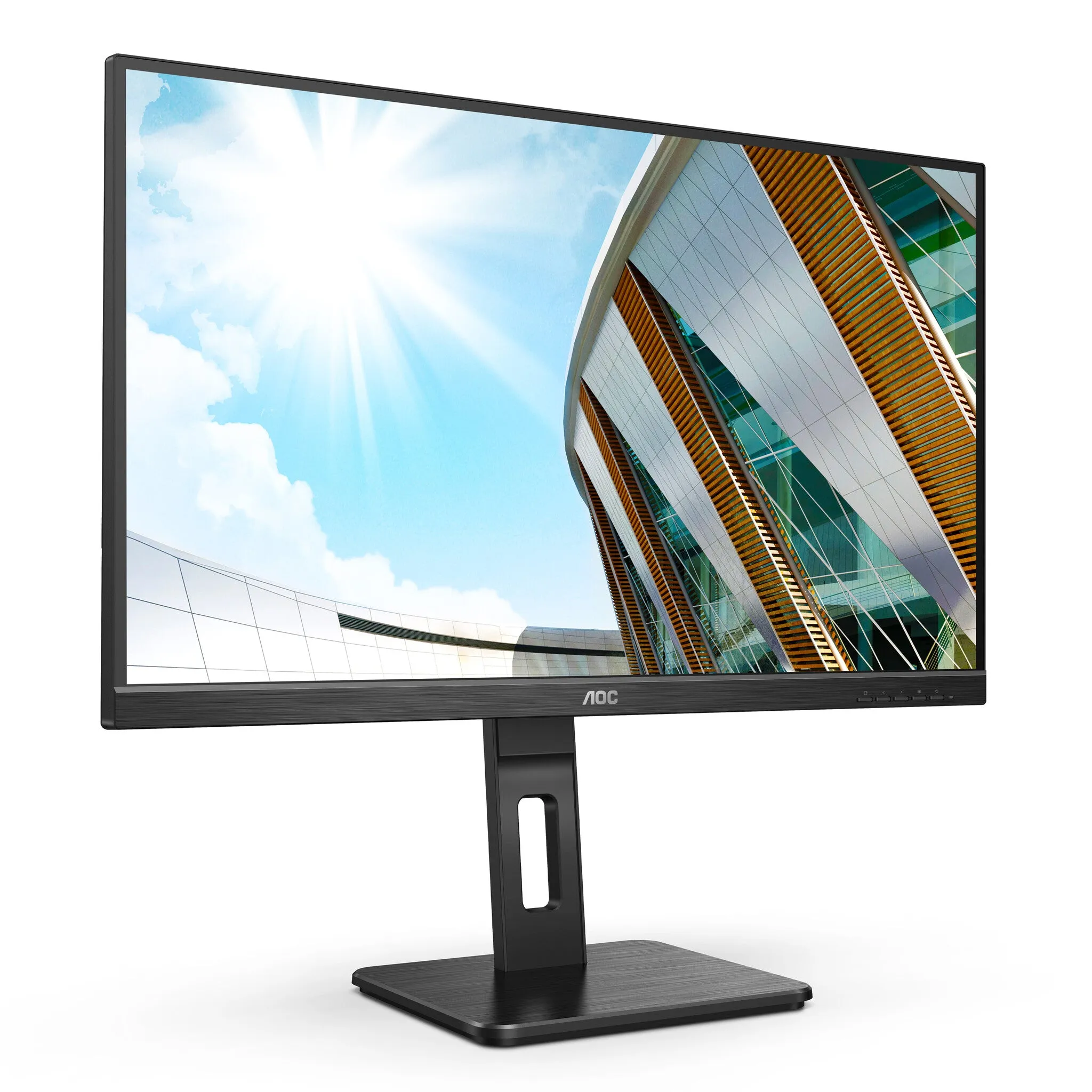 AOC Q27P2Q 27" Quad HD Monitor - 75Hz, 4ms, IPS, Height Adjustable, Speakers, Black