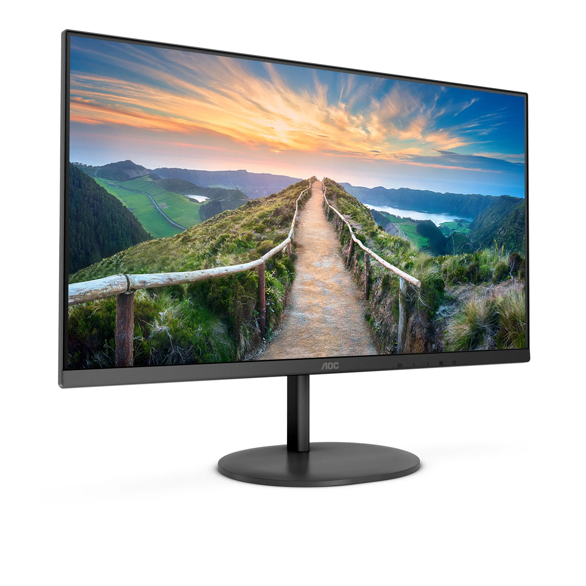 AOC V4 U27V4EA 27" 4K Ultra HD Monitor - 60Hz, 4ms, IPS, Adaptive Sync, Speakers, Black